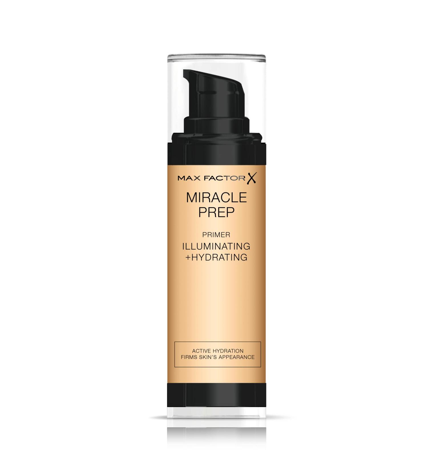 Max Factor Miracle Prep Illuminating & Hydrating Primer 30ml with Niacinamide & Vitamin E - Buy Online on SooperMarket.com