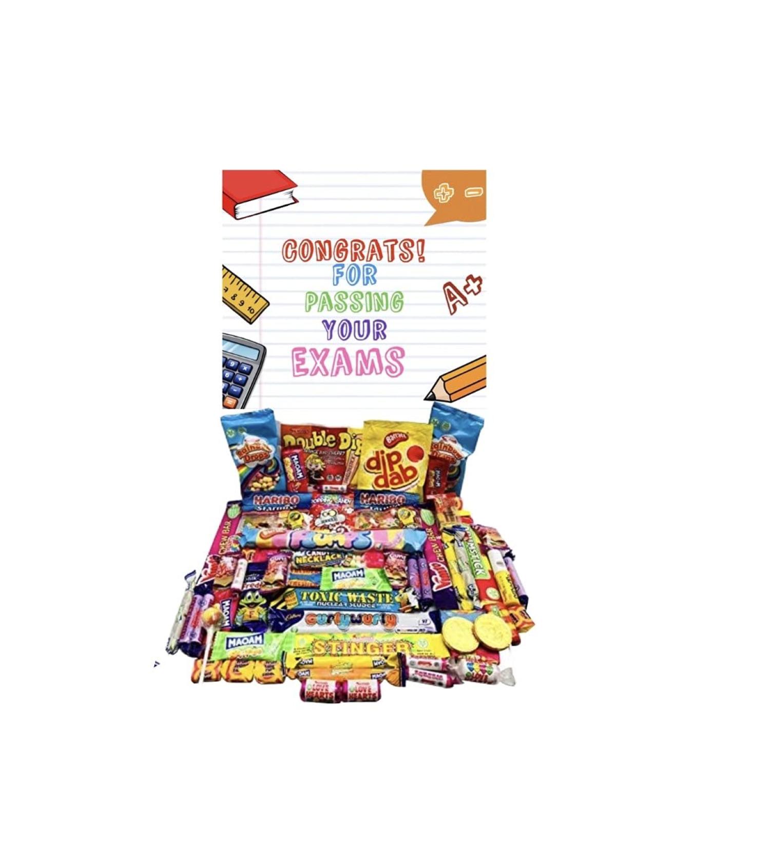 Passing exams Pick n Mix The Ultimate Retro Sweet Selection 70s 80s Box Sweet Hamper -Present Gift Graduation Results Day Well Done Congratulations Well Done - Buy Online on SooperMarket.com