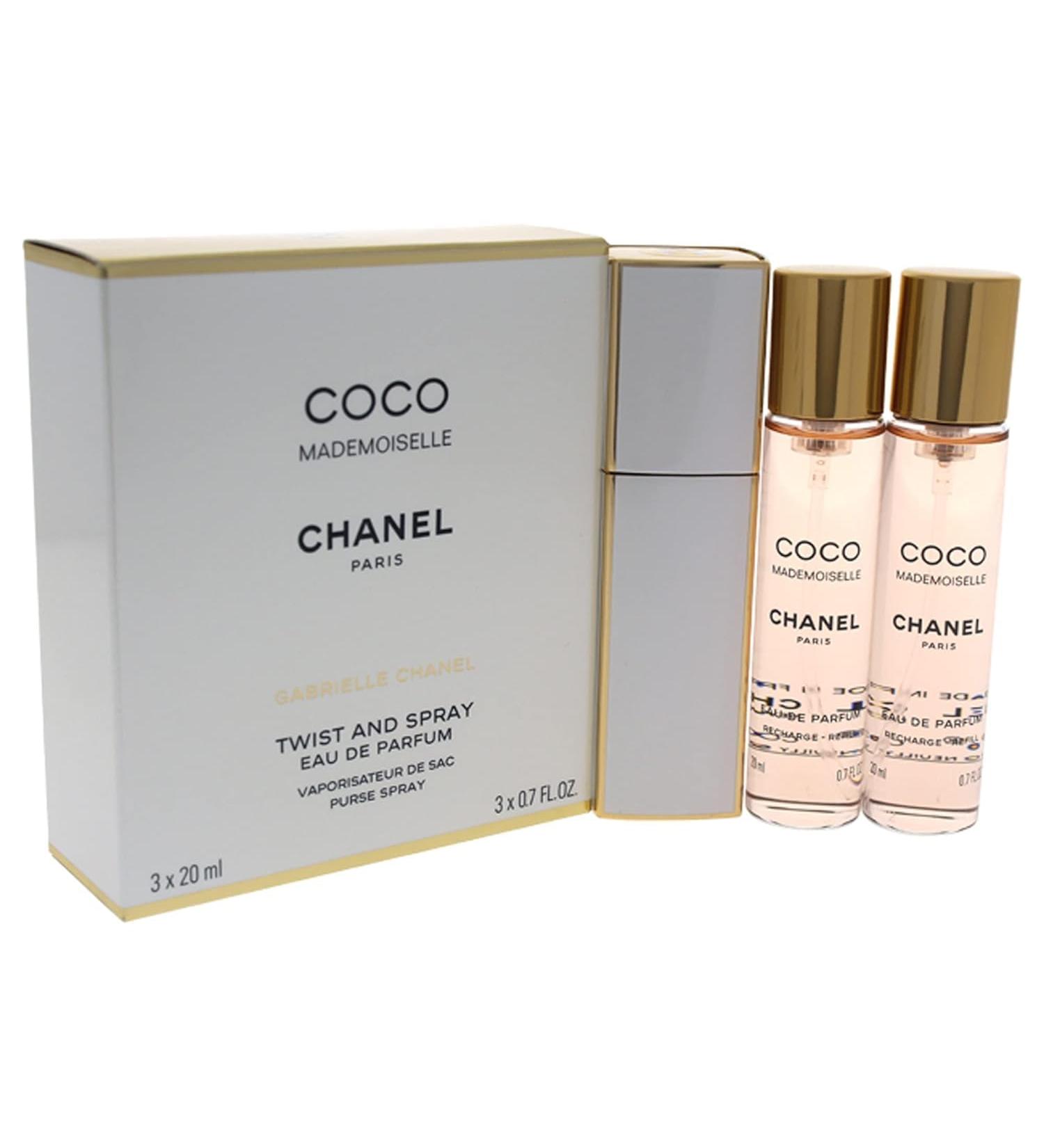 Chanel Coco Mademoiselle Twist & Spray Eau De Parfum - Coco Mademoiselle - 3x20ml/0.7oz 2.1 Oz Floral Orange Rose Vanilla 2.1 Ounce (Pack of 1) - Buy Online on SooperMarket.com