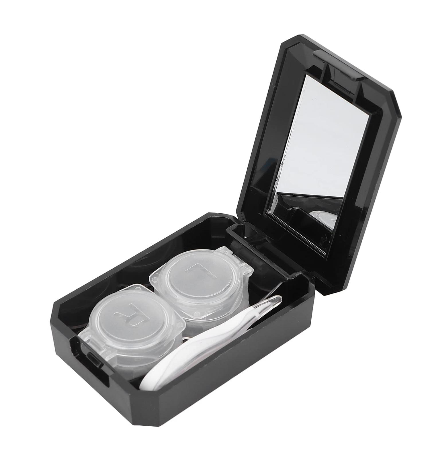 Demeras Contact Lens Travel Kit - Easy Open Case for Travel Office & Home - Black - Buy Online on SooperMarket.com