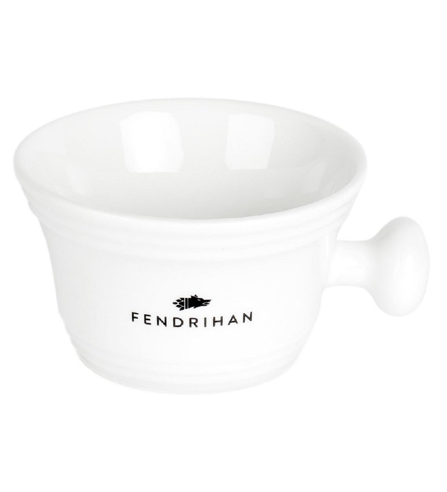 Fendrihan Genuine Porcelain Apothecary Shaving Mug - White | Premium Shave Mug - Buy Online on SooperMarket.com