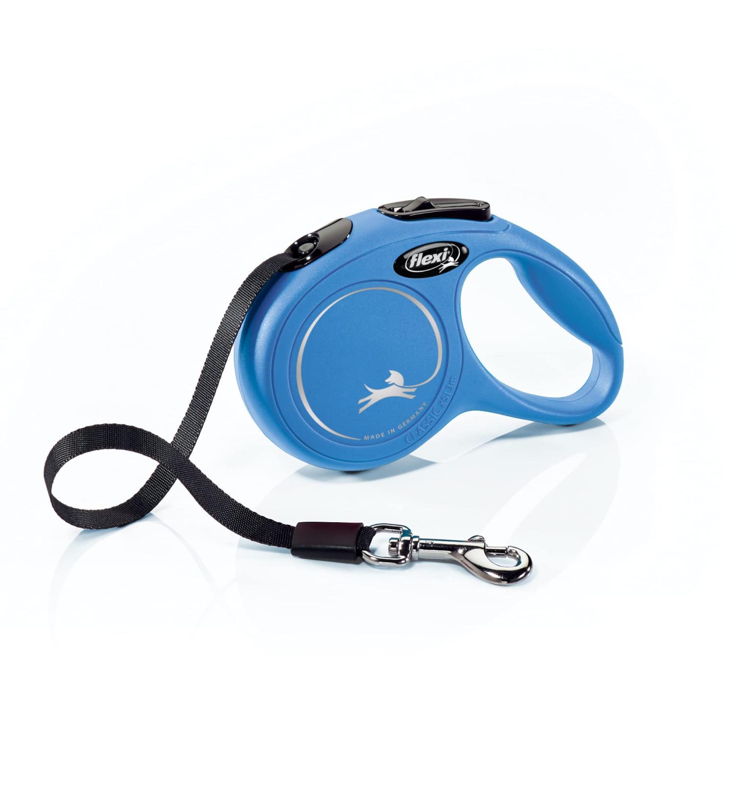 Flexi Classic Insertional Dog Leash - Ergonomic Durable 3m XS Blue - Perfect for Small Dogs - Buy Online on SooperMarket.com