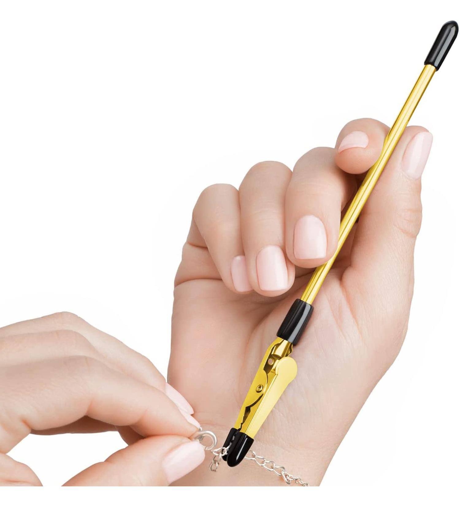 Bracelet Helper Tool - Metal Gold Clasp Helper for Jewelry - Portable and Easy-to-Use - Buy Online on SooperMarket.com