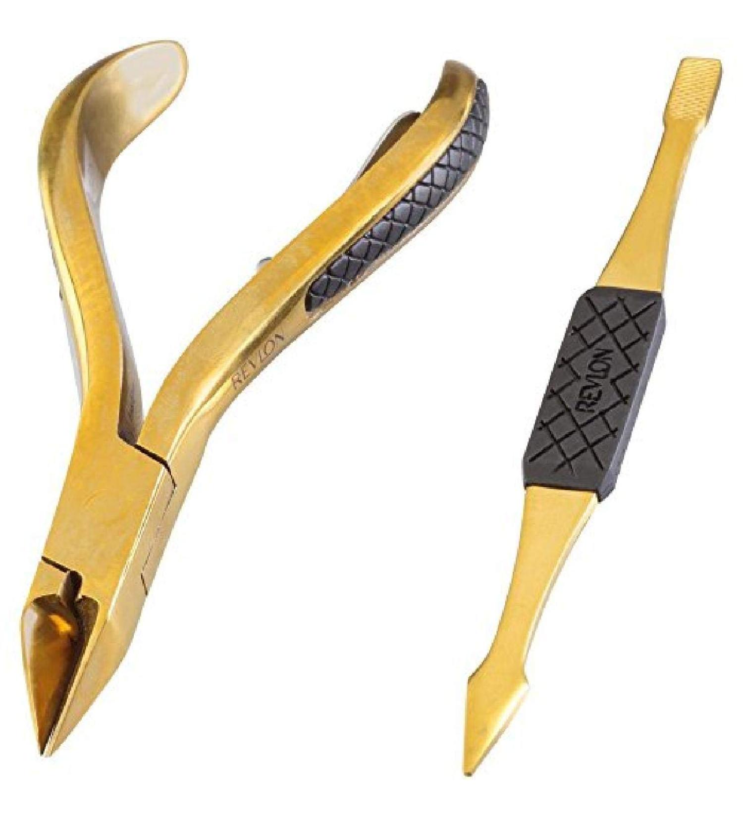 Revlon Gold Series Ingrown Away Set - Titanium Coated Toenail Nipper & Tool - Buy Online on SooperMarket.com