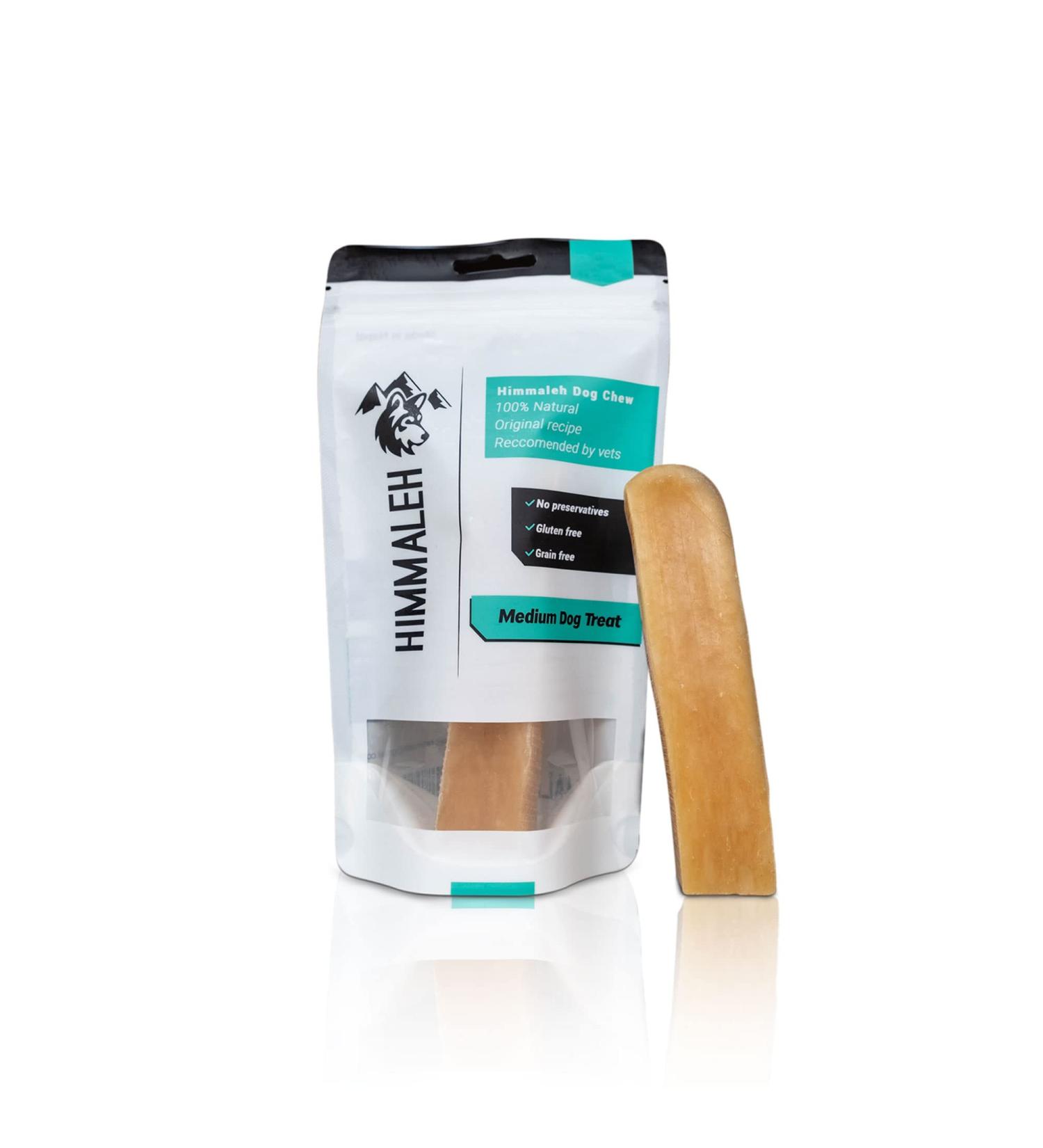 Himmaleh Yak Chews for Dogs - Yak chews for dogs medium (pack of 2) - Protein Rich Dog Chews Long Lasting Natural - Yak Milk Chews- Toothsome Yak Bars for Dogs - Healthy Yak Snack for Medium Breeds - Buy Online on SooperMarket.com