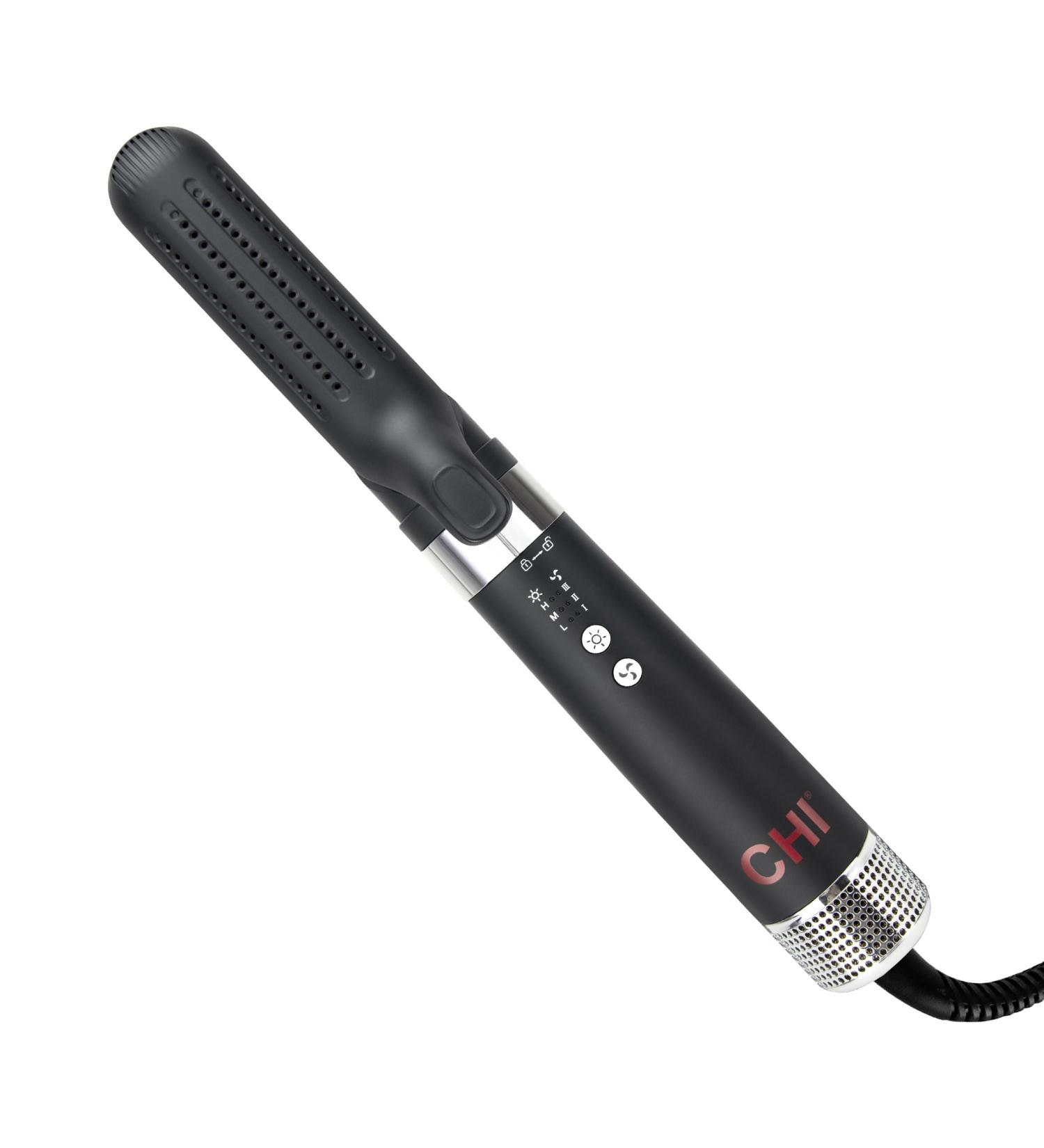CHI Air Duo Multifunctional Styler - Black | Hot Smoothing Dryer Brush Hairstyling Iron & Curling Wand - International Shipping Available - Buy Online on SooperMarket.com