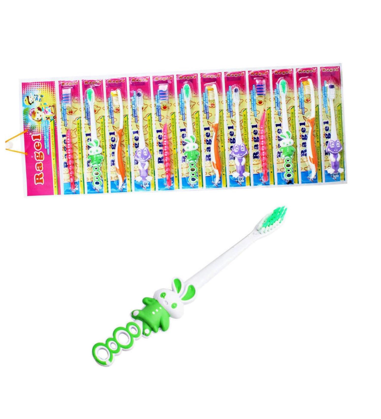 KOMBIUDA Whitening Toothbrush - 12pcs Cartoon Kids Sensitive Small Brush Head for Optimal Oral Care - Buy Online on SooperMarket.com