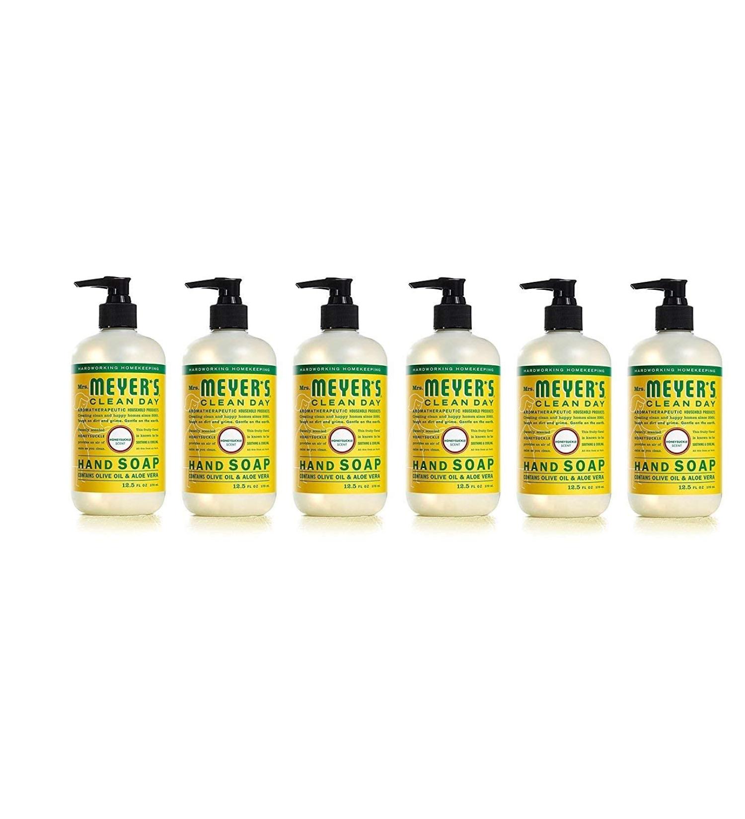 Mrs. Meyer s Hand Soap - Biodegradable Honeysuckle Essential Oils 12.5 Fl Oz - Pack of 6 | International Shipping Available - Buy Online on SooperMarket.com