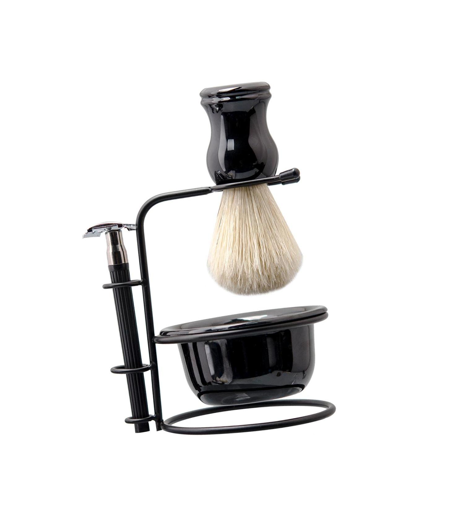 Buy Magideal Razi Shaving Set for Men - Complete Shaving Bowl Brush & Holder - Perfect Grooming Gift - Buy Online on SooperMarket.com