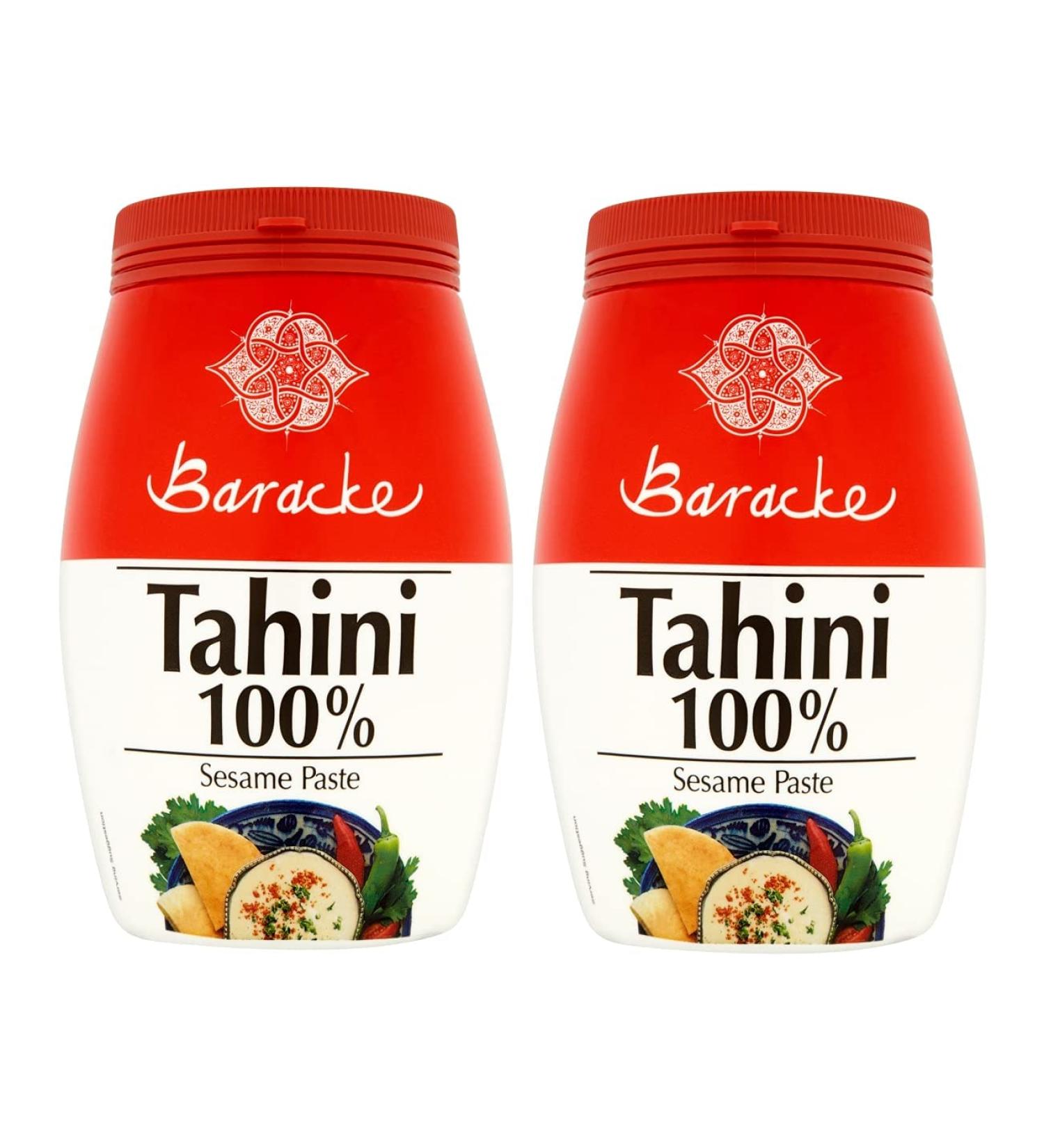 Baracke 100% Sesame Tahini Paste 1kg (2 x 500g) Roasted & Stone Ground Ethiopian Humera Sesame Seeds All Natural Kosher Hallal Vegan Gluten Free. - Buy Online on SooperMarket.com