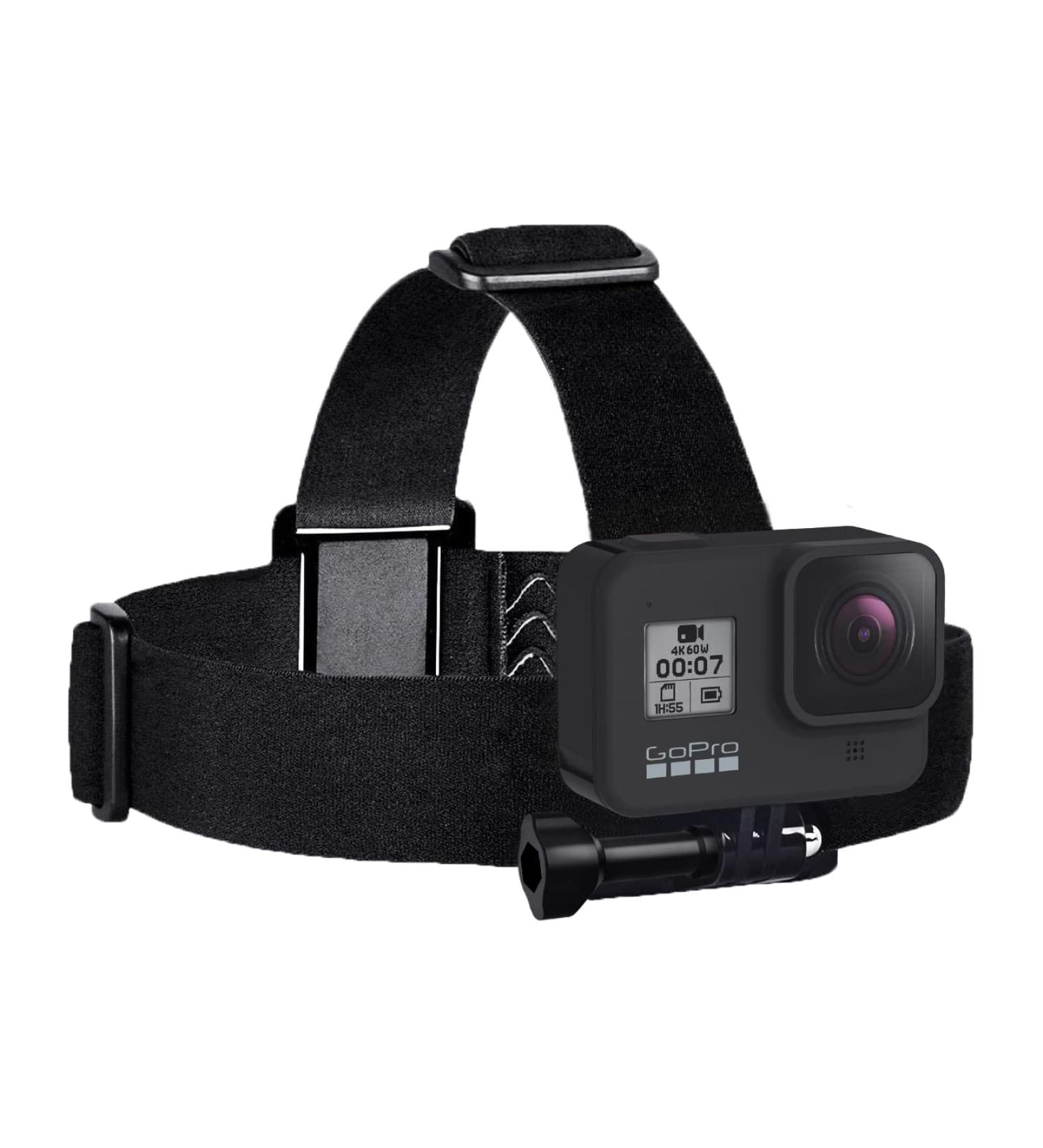 Sametop Head Strap Mount for GoPro & DJI Osmo Action Cameras - Compatible with Hero 11-1, Fusion, Max - Adjustable Headband for Hands-Free Shooting - Buy Online on SooperMarket.com