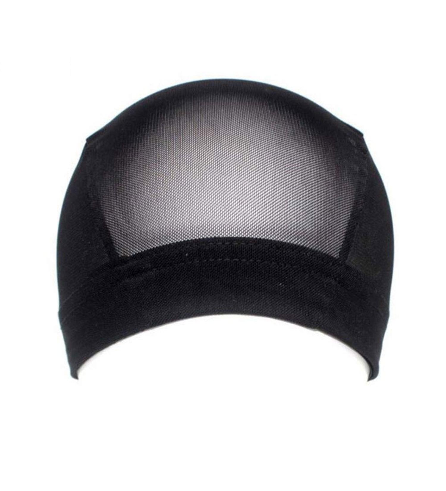 Buy Tosssper Black Mesh Elastic Wig Caps - Open End Fish Net Dome Hat for Women | Perfect Wig Accessories - Buy Online on SooperMarket.com