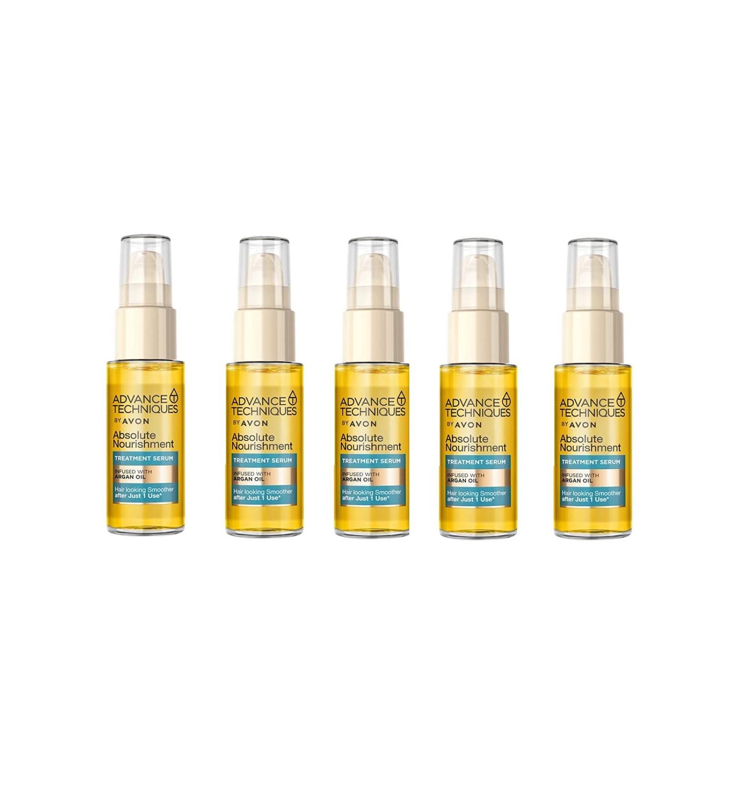 Avon Advance Techniques 360 Nourishment Moroccan Argan Oil Leave-In Treatment 5 Pack