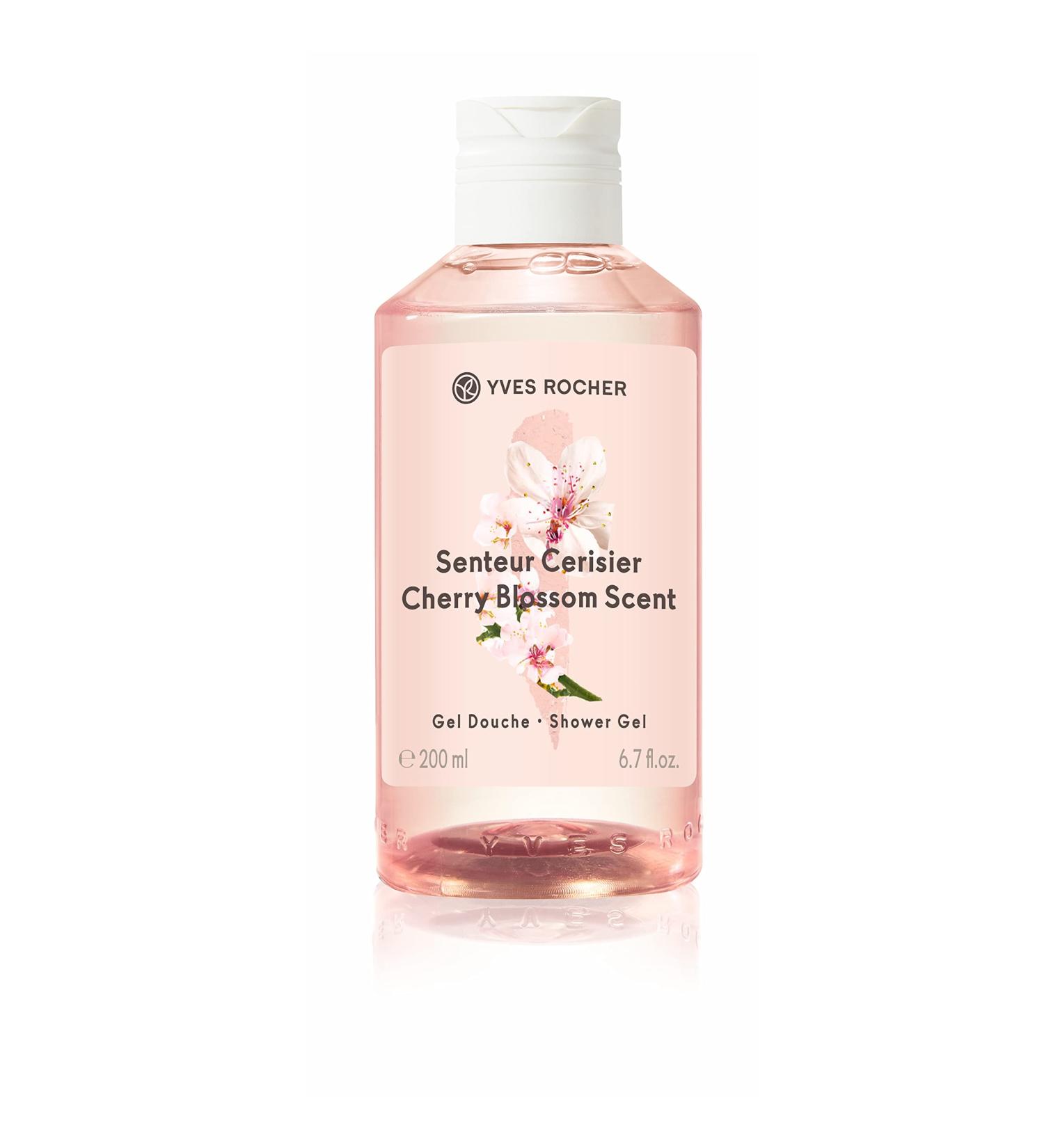 Yves Rocher Cherry Blossom Shower Gel 200ml - Floral Scented Body Wash for Radiant Skin - International Shipping Available - Buy Online on SooperMarket.com