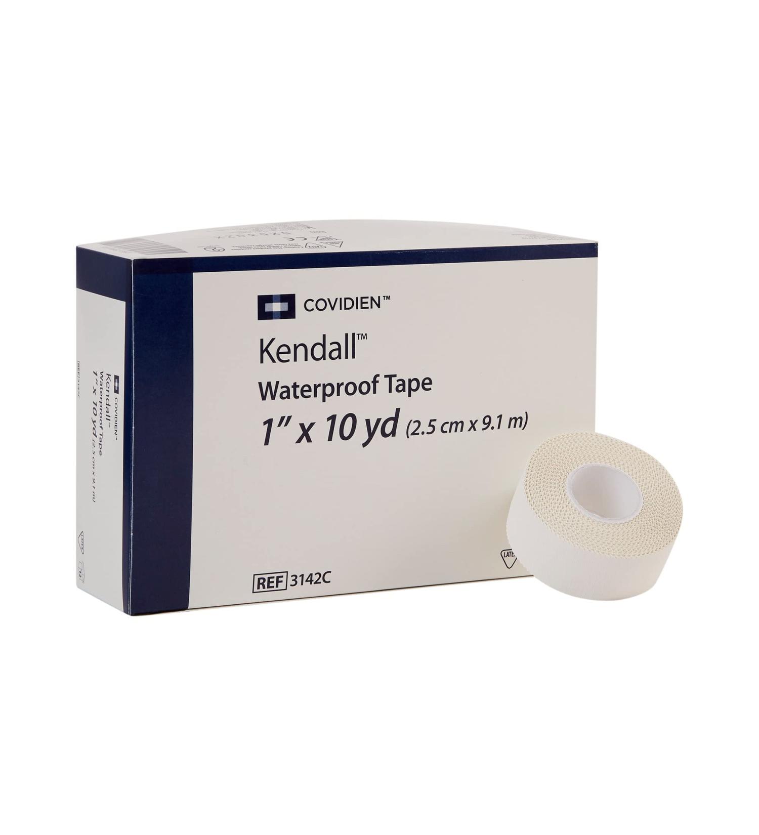Kendall Waterproof Cloth Medical Tape, 1 x 10yd, White - 12/Box - McK - Buy Online on SooperMarket.com