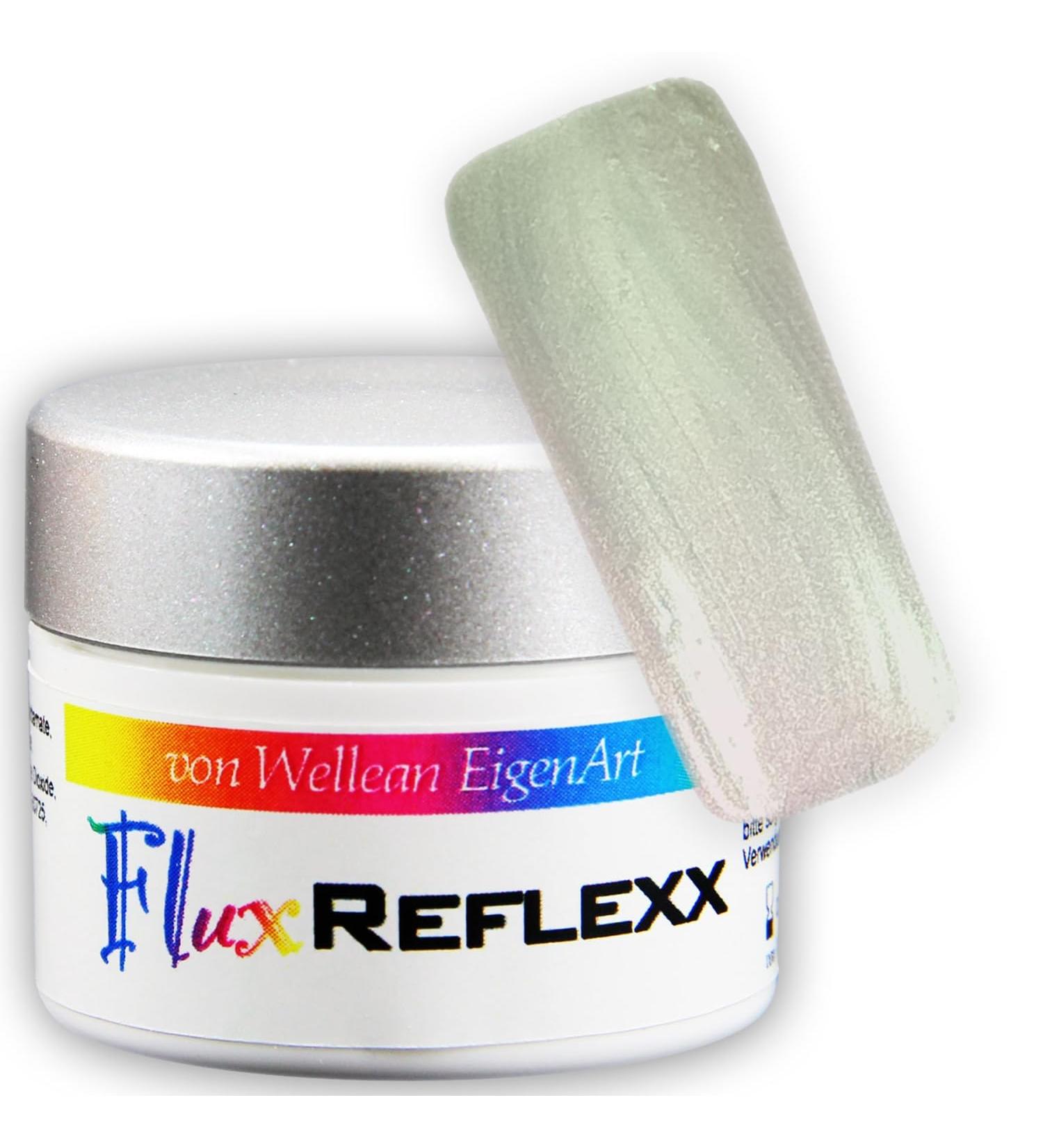 UV Gel Flux REFLEXX shimmer effect - apricot/green/gold