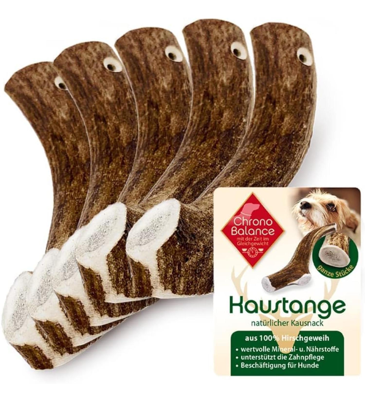 Chronobalance XS (5 Set) 100% Deer Antler Dog Toys & Treats | Additive-Free Chewing Bones | Whole Cake Stuff for Dogs - Buy Online on SooperMarket.com
