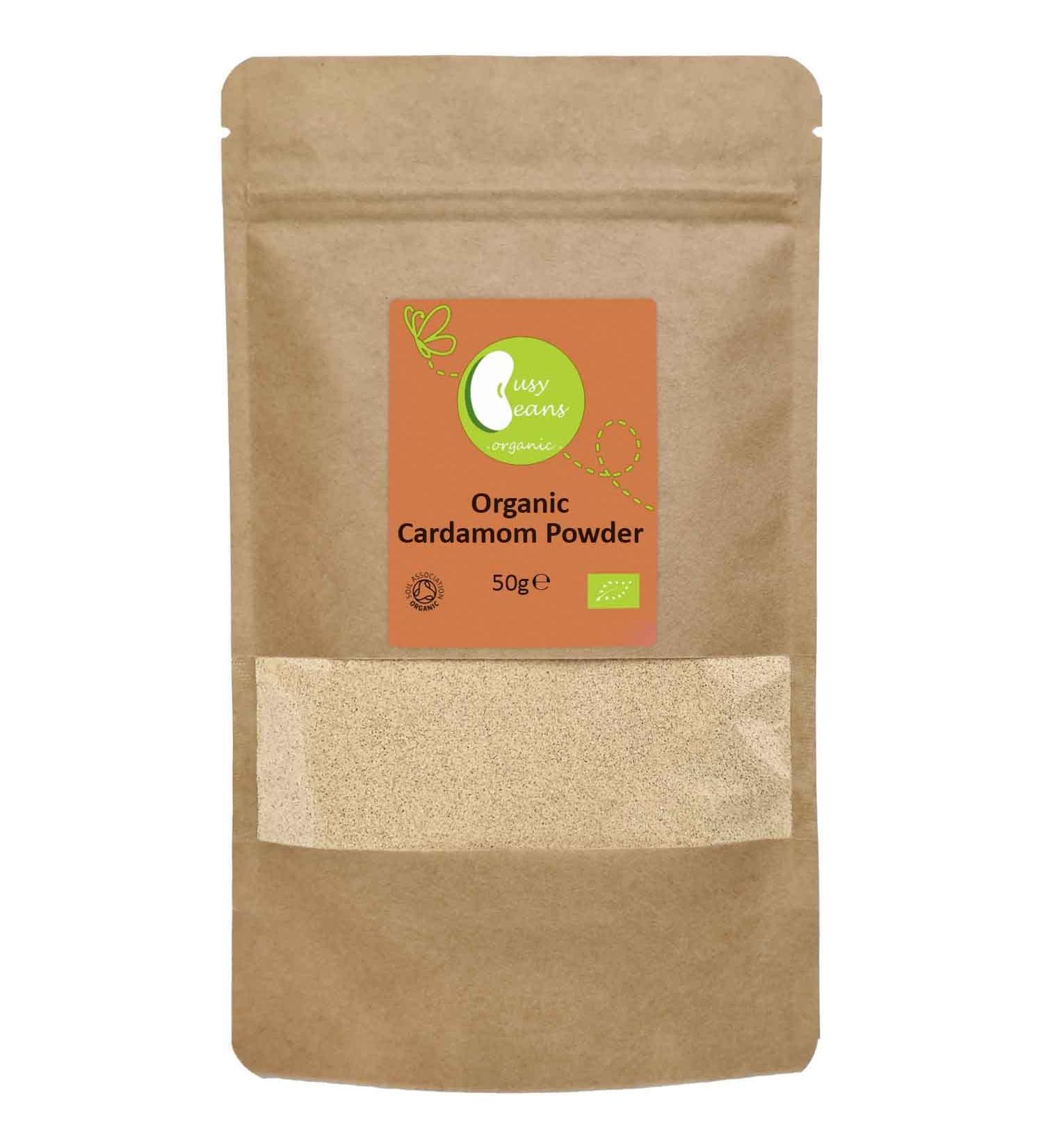 Busy Beans Organic Cardamom Powder - 50g | Certified Organic - Buy Online on SooperMarket.com
