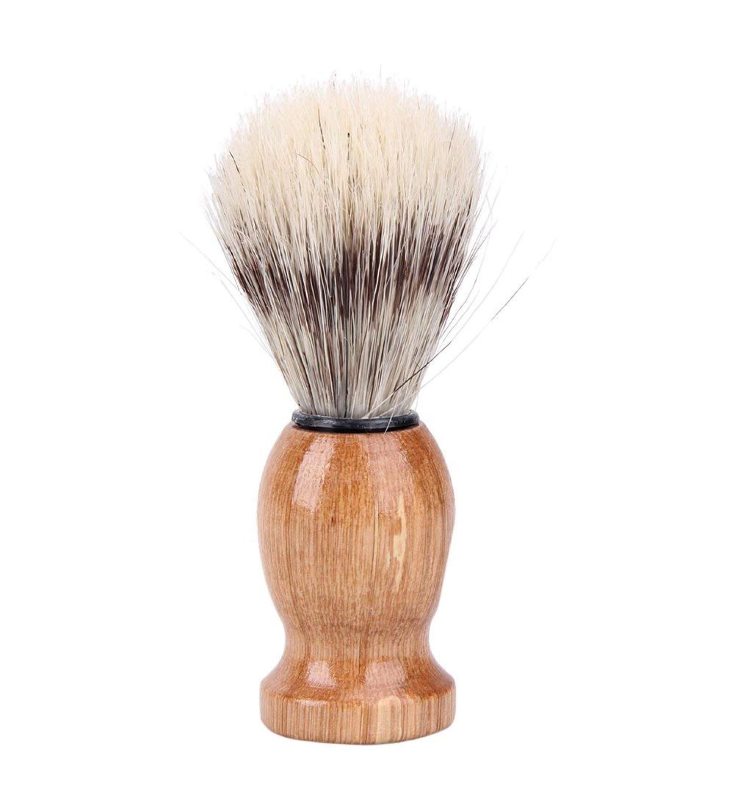 Black Badger Hair Men's Shaving Brush Barber Salon Facial Beard Cleaning Comfortable and Environmentally Attractive Design - Buy Online on SooperMarket.com