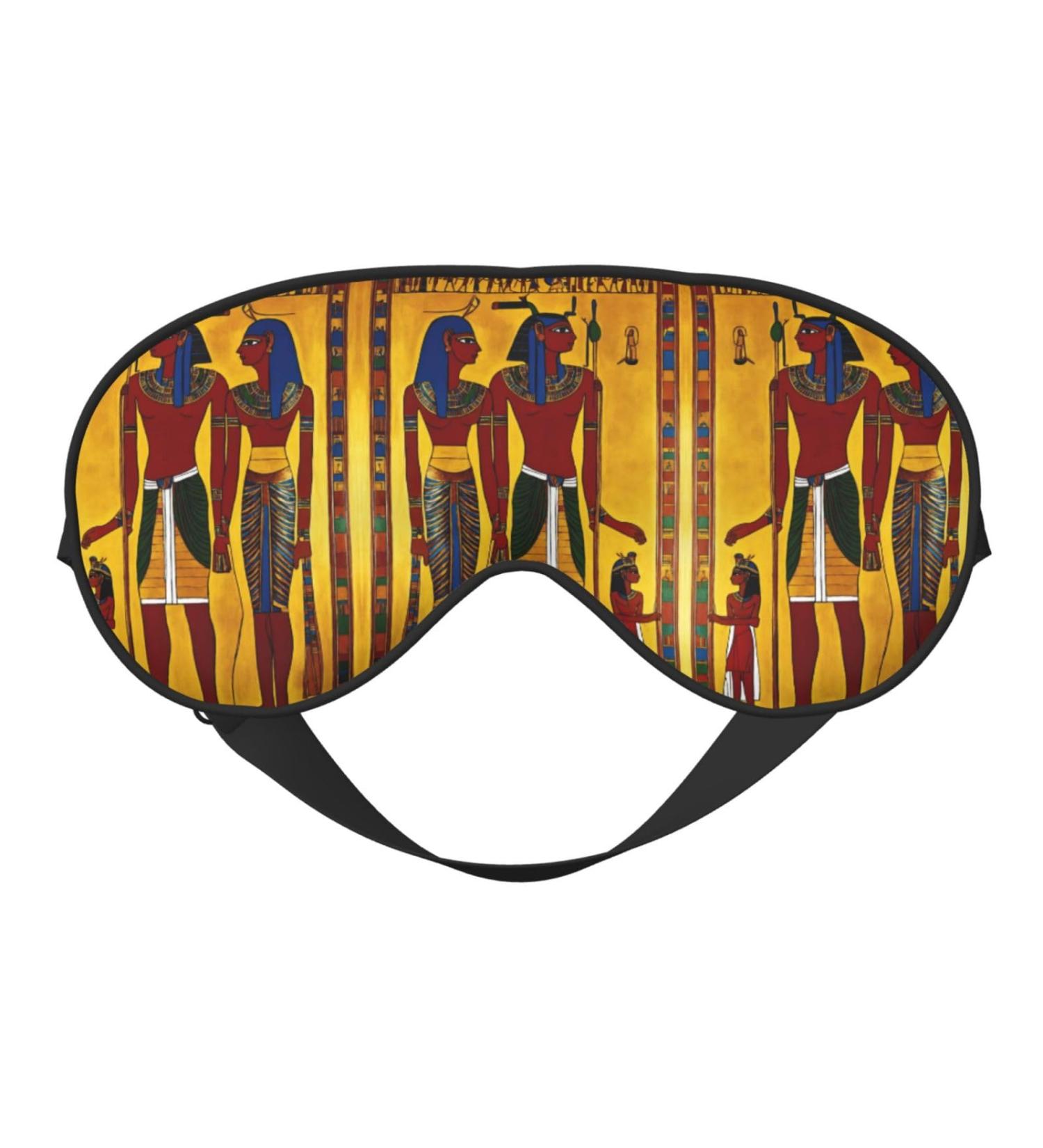 Ancient Egypt Tribe Series Print Double-Sided Eye Mask Soft and Light Blocking for Enhancing Sleep Quality - Buy Online on SooperMarket.com