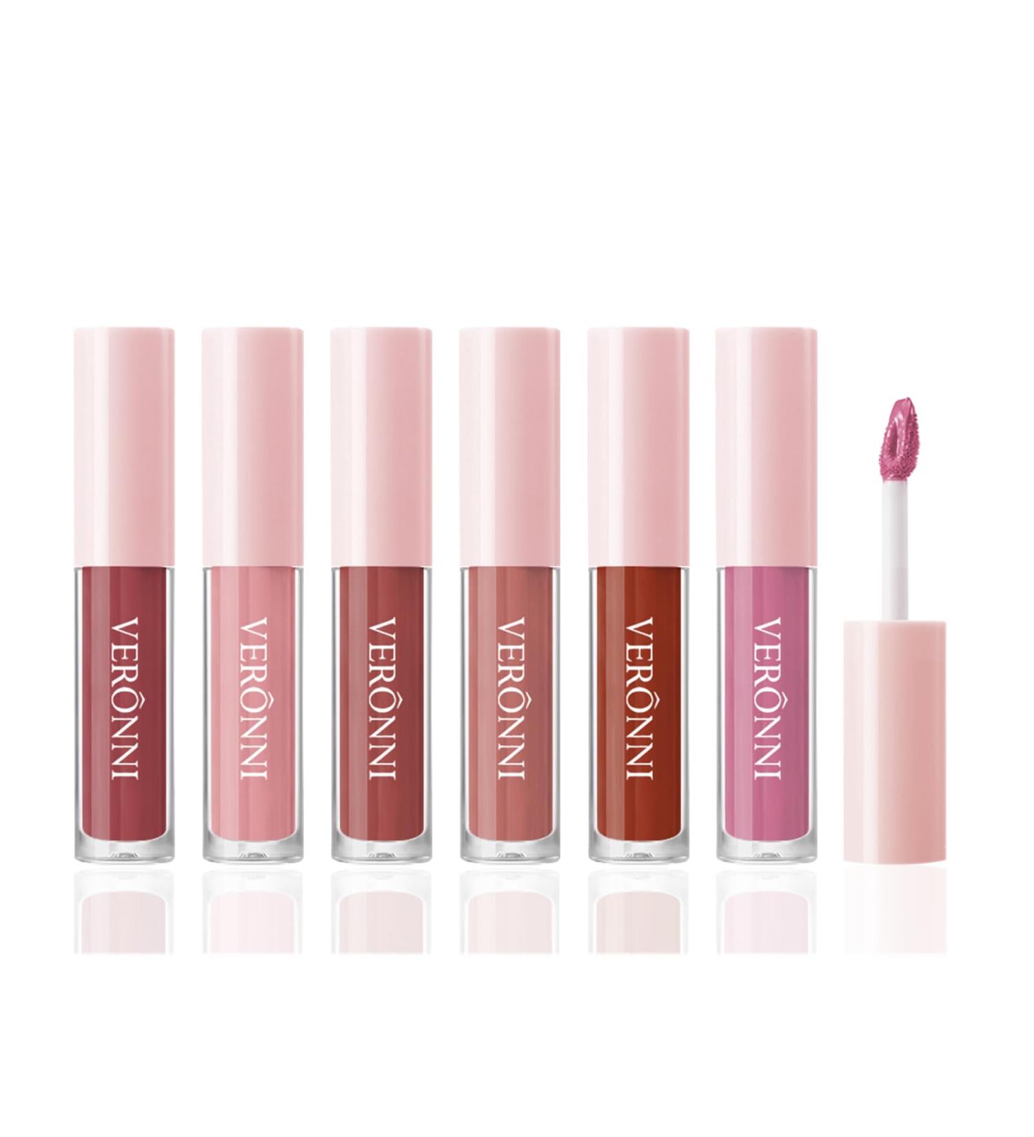 6Pcs Matte Liquid Lipstick Set - Long-Lasting Waterproof Non-Stick Cup Lip Gloss for Women | International Shipping Available - Buy Online on SooperMarket.com