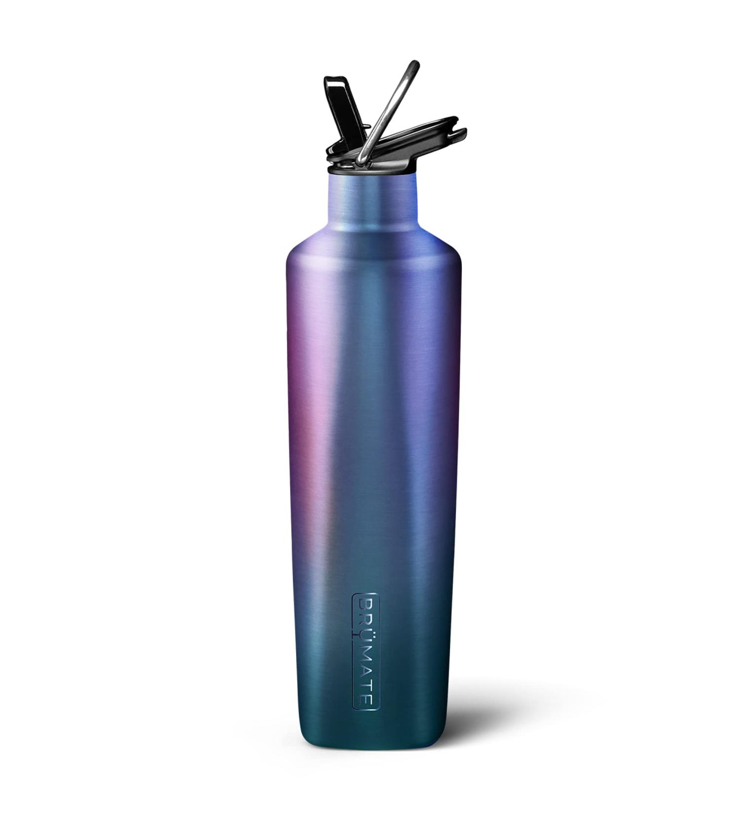 Br Mate ReHydration 25oz Insulated Water Bottle with Straw - Leakproof Stainless Steel Canteen - Dark Aura - Buy Online on SooperMarket.com