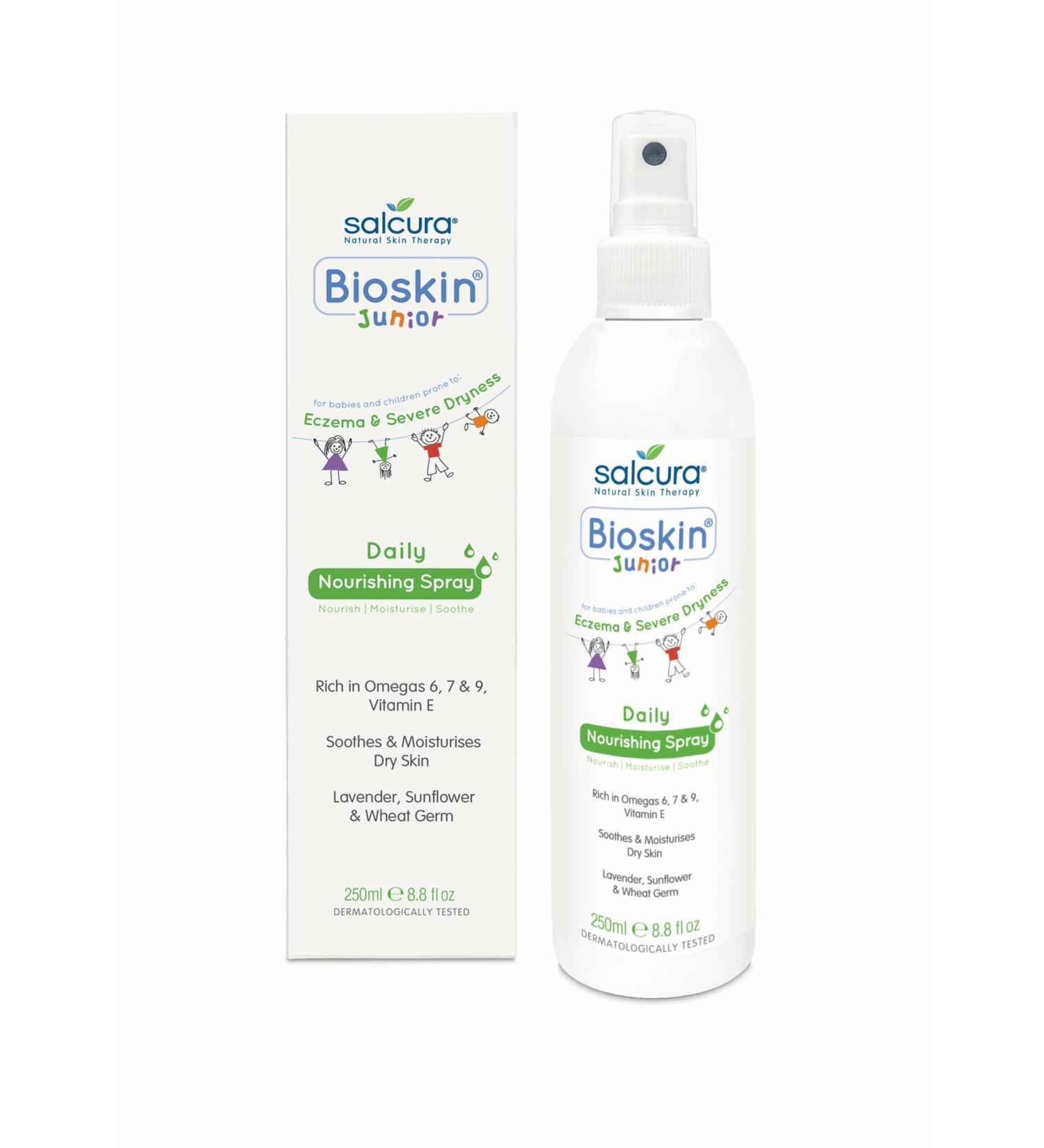 Salcura Bioskin Junior Daily Nourishing Spray Moisturises Dry Itchy Skin 250ml 250 ml (Pack of 1) - Buy Online on SooperMarket.com