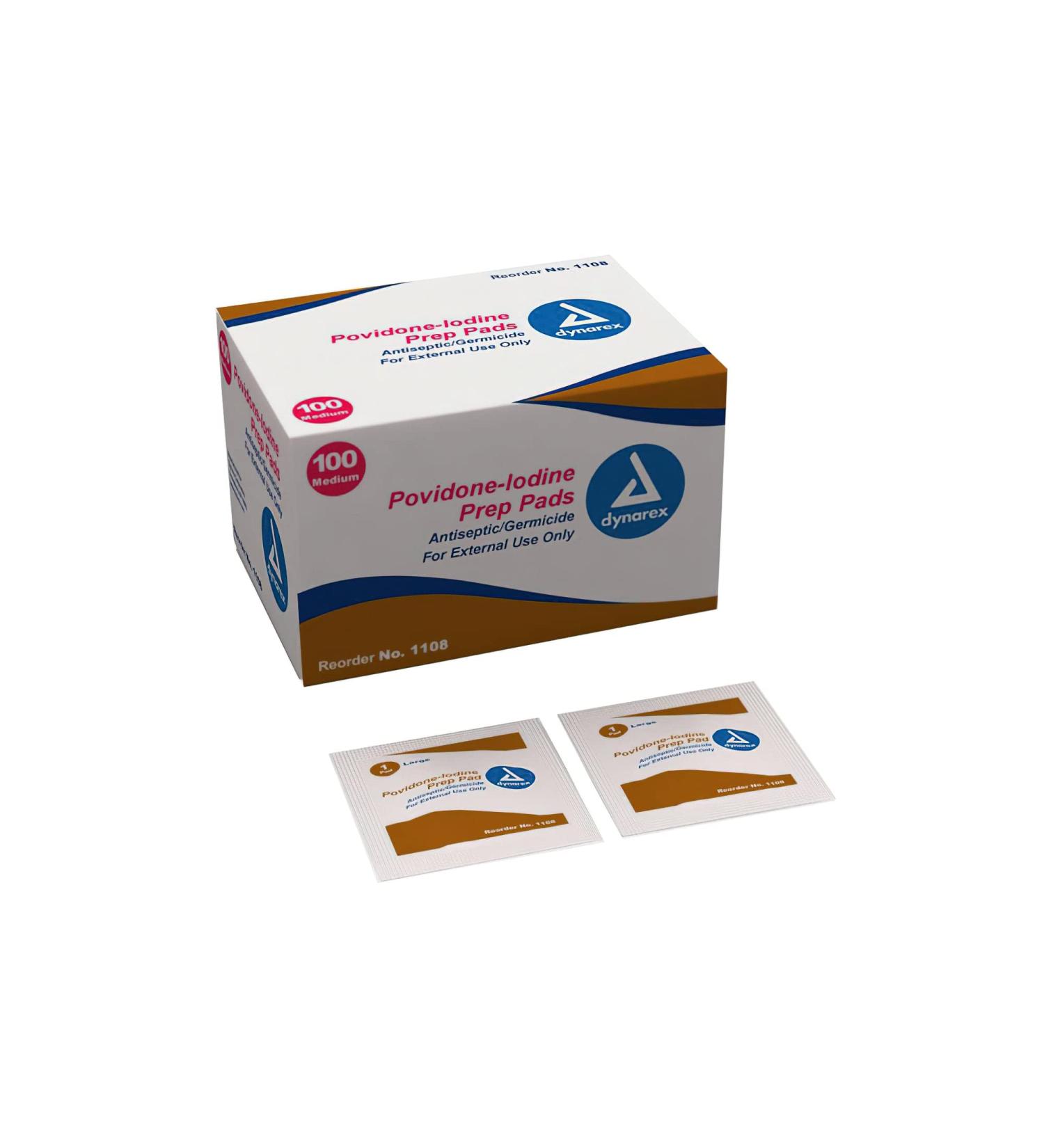 Povidone Iodine Prep Pads Bx/100