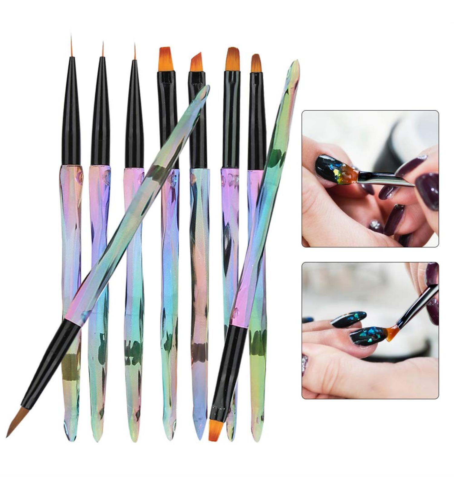 9PC Nail Art Kit: Pens Brushes Dots & Marking Tools for DIY Designs - Buy Online on SooperMarket.com