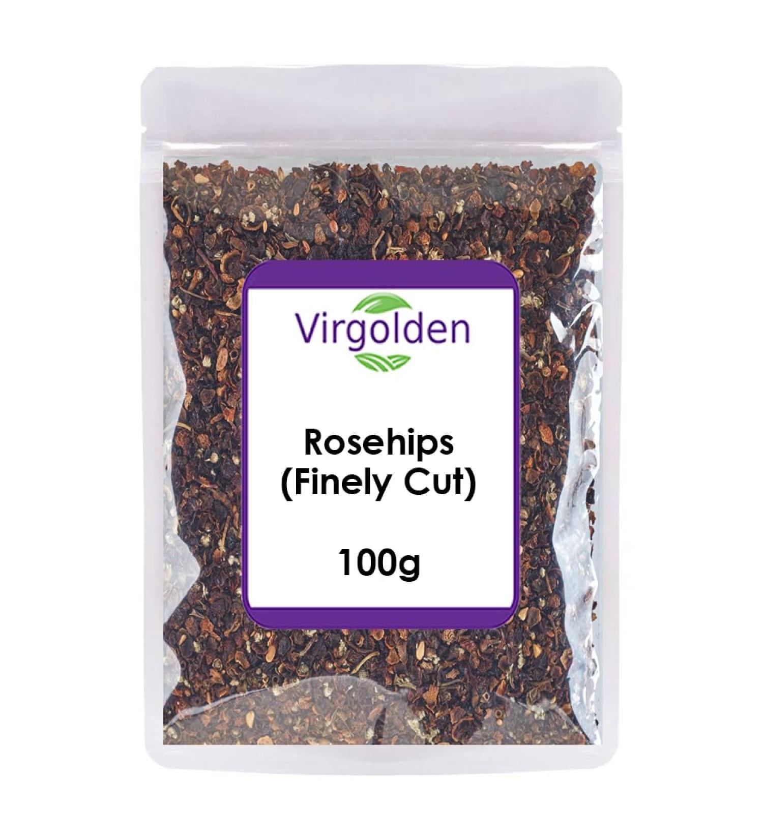 Rosehips (Finely Cut) 100g by Virgolden