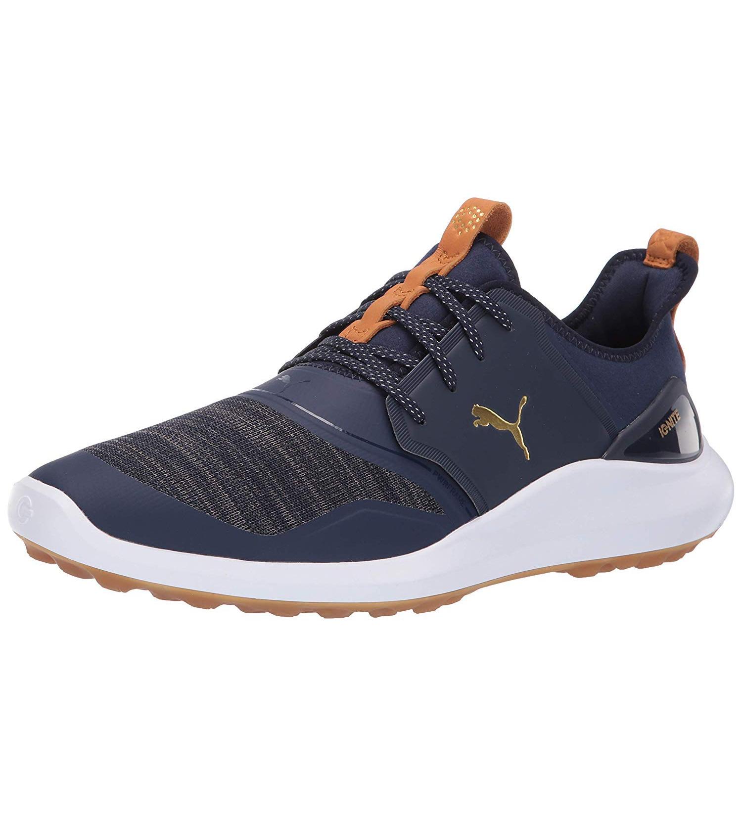 PUMA GOLF Men's Ignite Nxt Lace Golf Shoe 10.5 - Peacoat/Puma Team Gold/White - Buy Online on SooperMarket.com