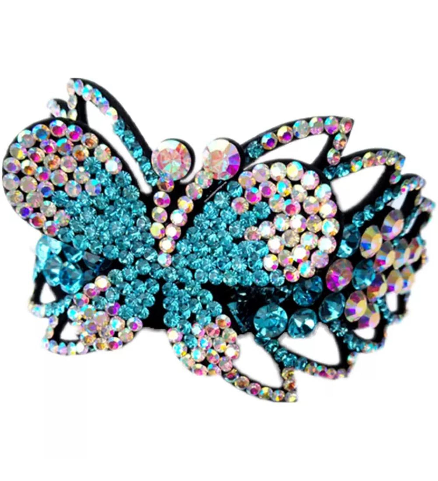 LIUHUO Girls Gymnastics Hair Scrunchies Performance Ties Hair Elastics Rhinestones Crystals Gymnastics Accessories for Gymnast Women Blue - Buy Online on SooperMarket.com