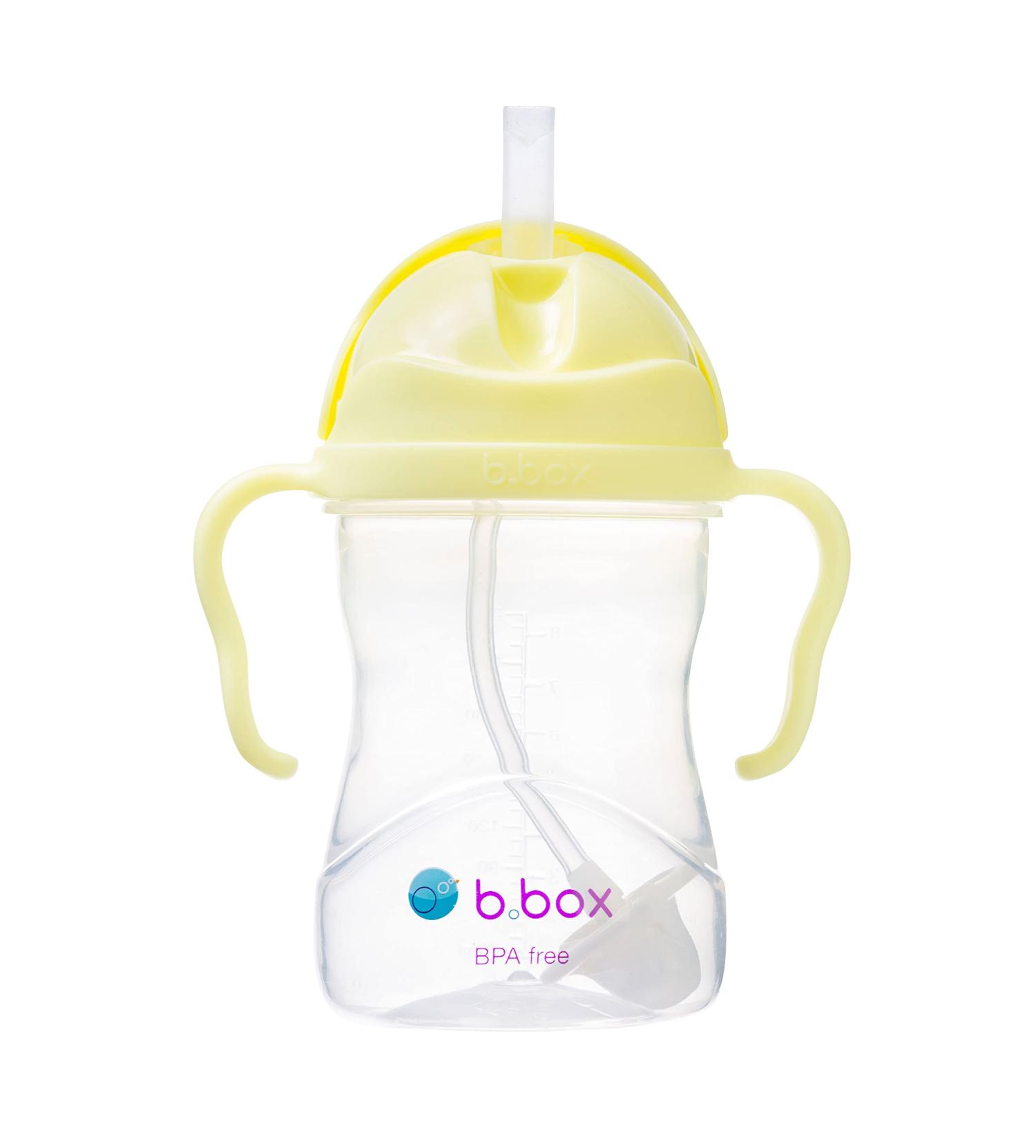 B.Box Drinking Cup for Every Angle | Flip-Top Heavy Straw Leak-Proof BPA-Free | Dishwasher Safe | For Ages 6 Months+ | 240 ml (8 oz) - Yellow - Buy Online on SooperMarket.com