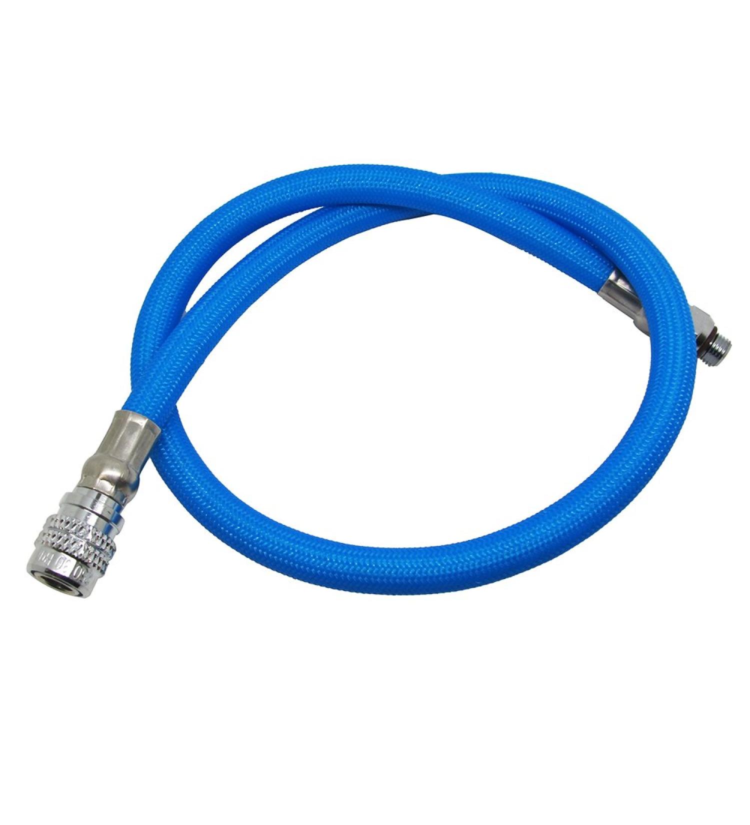 Scuba Choice 27-Inch Colored LP Low Pressure Braided Hose for Standard BCD Blue