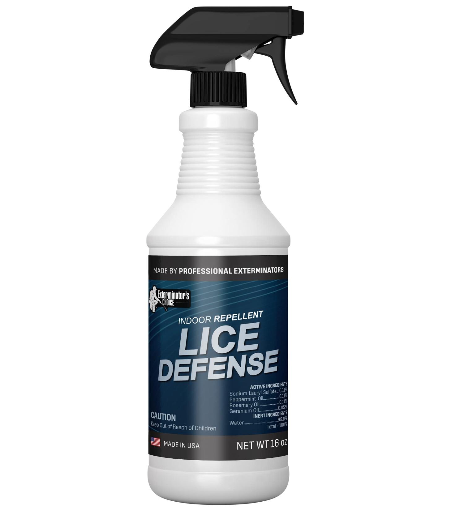 Exterminators Choice Lice Defense Spray - 16 Ounce | Repellent for Bedding, Carpet, Furniture, Backpacks | Lice Treatment - Buy Online on SooperMarket.com