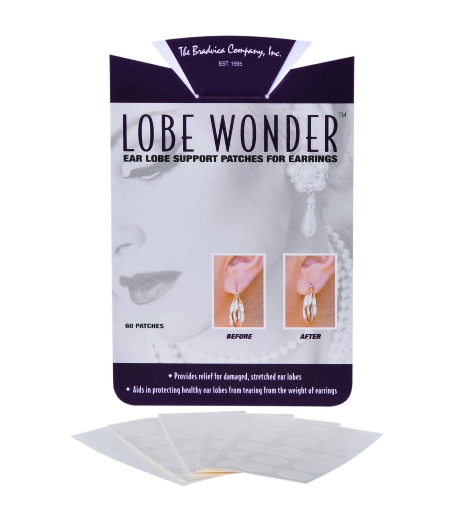 Lobe Wonder Ear Lobe Support Patch - Prevents Torn Piercings - 480 Clear & Latex-Free Patches - Buy Online on SooperMarket.com