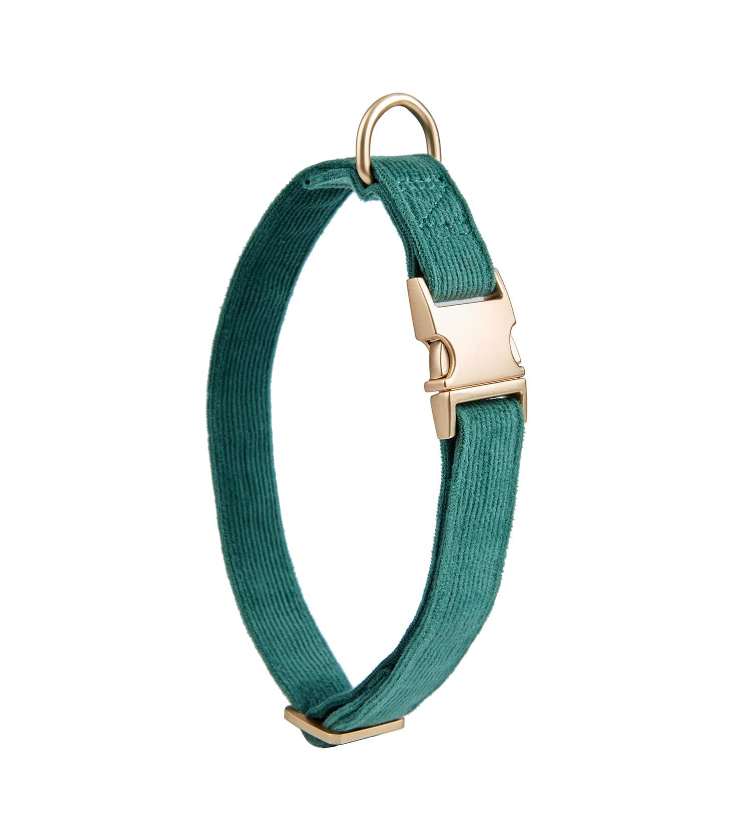 YUDOTE Ultra-Soft Natural Cotton Dog Collar for Large Dogs with Sensitive Skin - Green L (1 Pack) - Buy Online on SooperMarket.com