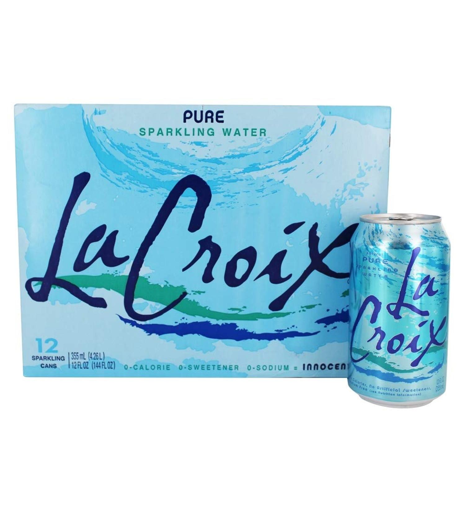 Lacroix Natural Sparkling Water - 24 Pack of 12 Fl oz Cans - Buy Online on SooperMarket.com