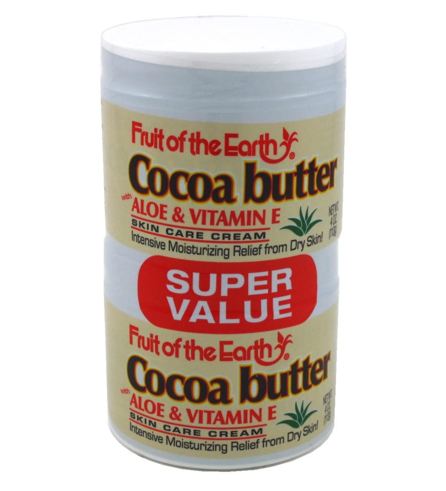 Buy One Get One Free: Fruit Of The Earth Cocoa Butter Cream 4oz (118ml) Jar - Buy Online on SooperMarket.com