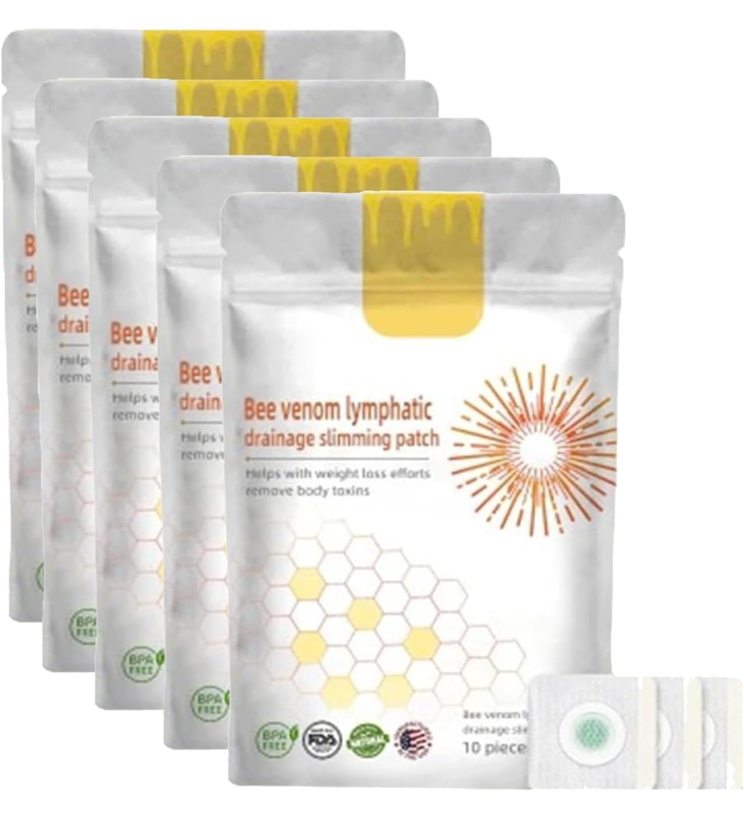 1/2/3/5Pack Bostore Bee Venom Lymphatic Drainage Slimming Patch Bostore Bee Venom Slimming Patches Bostore Bee Venom Lymphatic Patches Bee Venom Lymphatic Drainage & Slimming Patches (5Pack) - Buy Online on SooperMarket.com