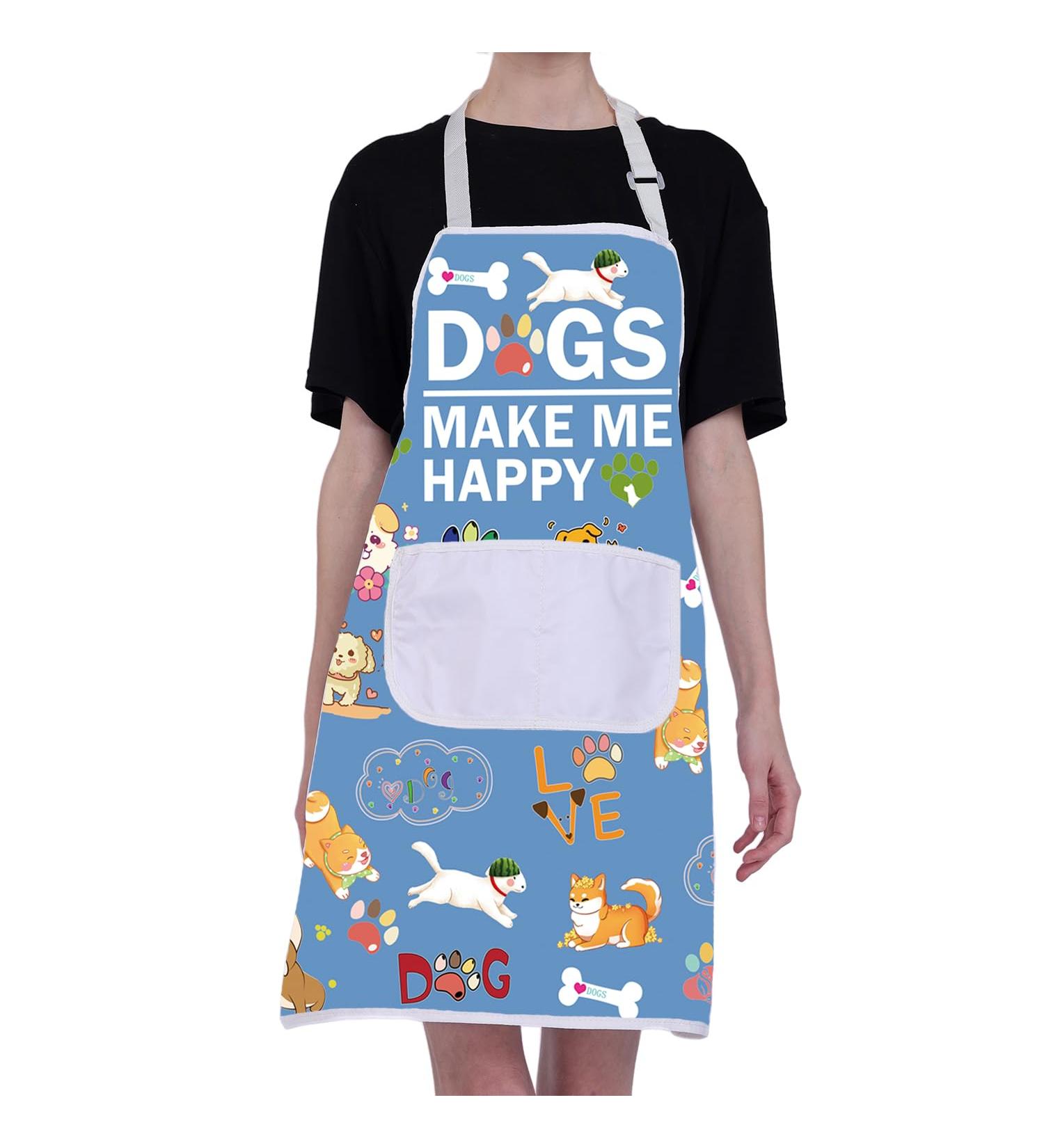 BNQL Waterproof Dog Cooking Apron | Cute Puppy Care Gift & Groomer Essential - Make Dogs Happy! - Buy Online on SooperMarket.com