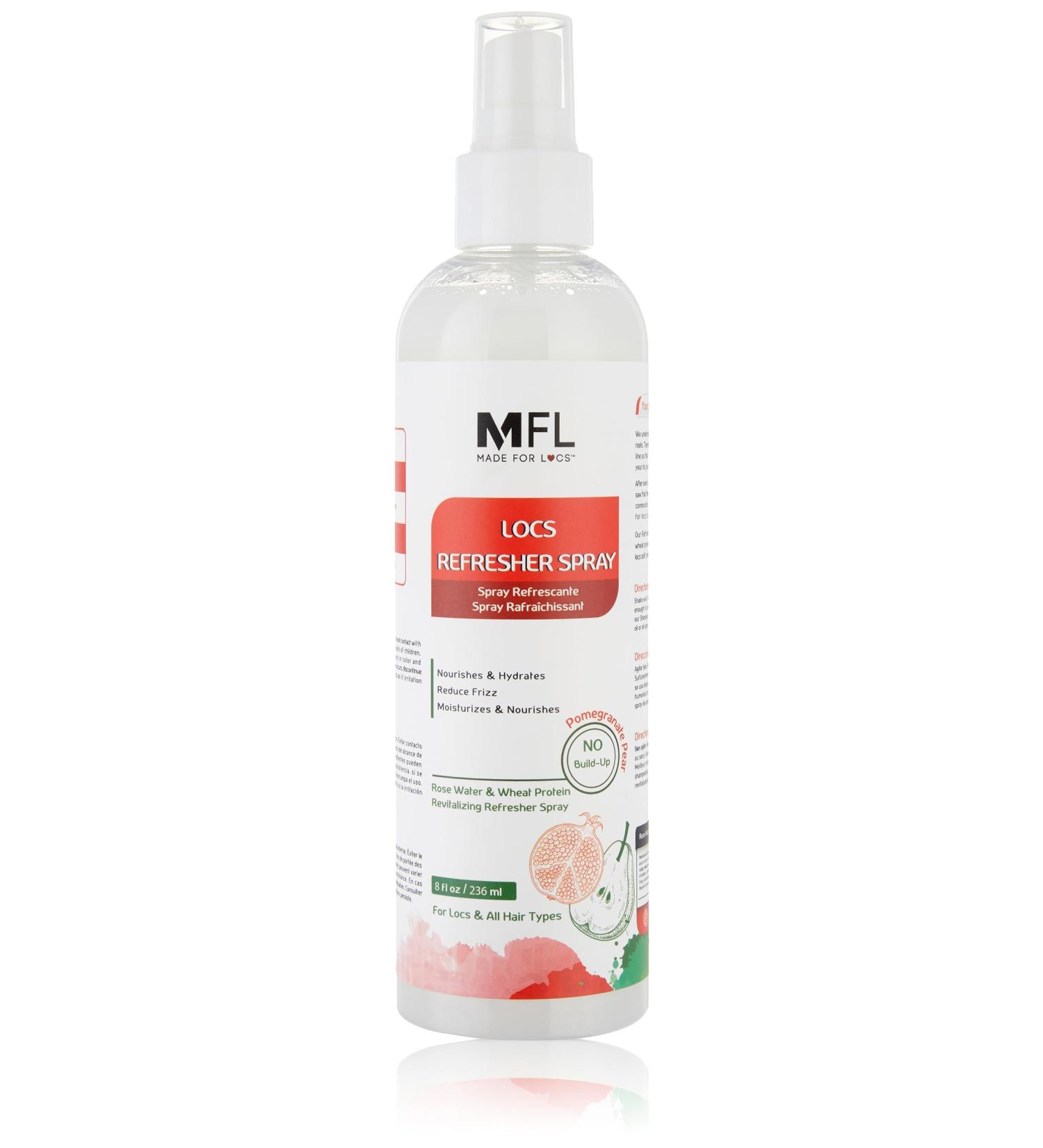 Made For Locs Vegan Rose Water Refresher Spray | Locs Moisturizer | Locs Deodorizer | Amazing Scents (Pomegranate Pear 8 oz) Pomegranate Pear 8 Fl Oz (Pack of 1) - Buy Online on SooperMarket.com
