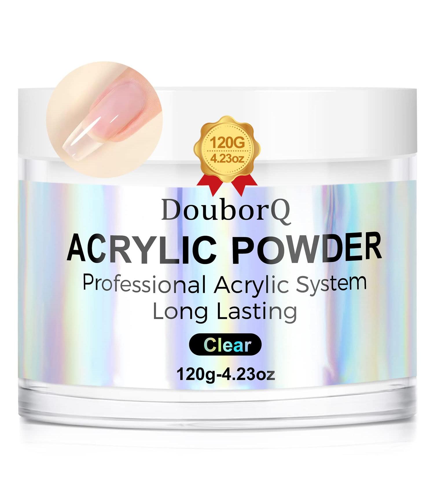 4.23oz Professional Crystal Clear Acrylic Nail Powder for French Manicure Extension - Buy Online on SooperMarket.com