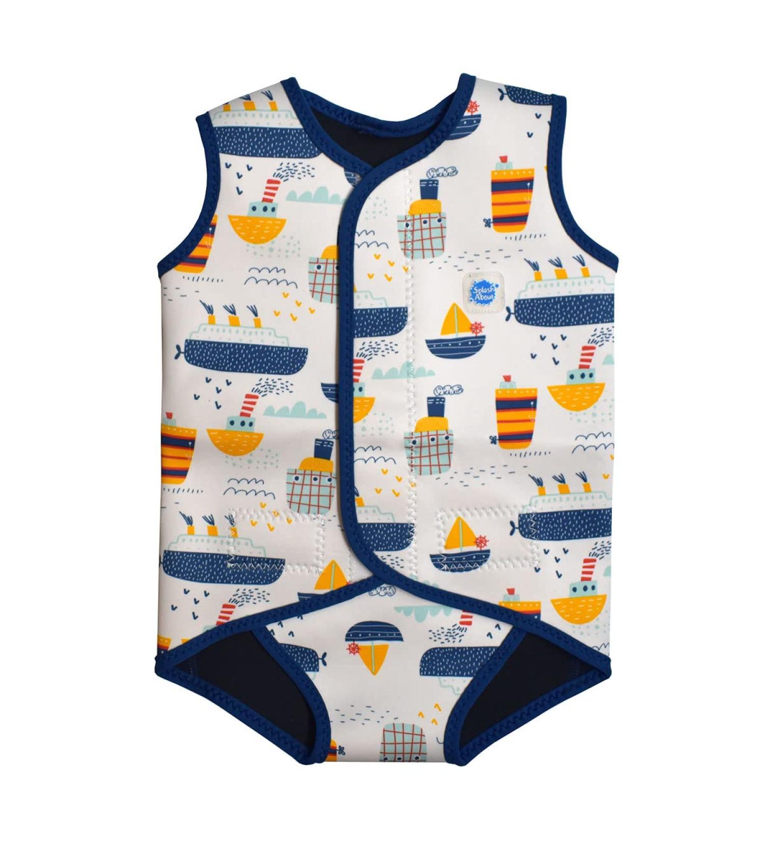 Splash About Baby Wrap Wetsuit Tug Boats 6-18 Months