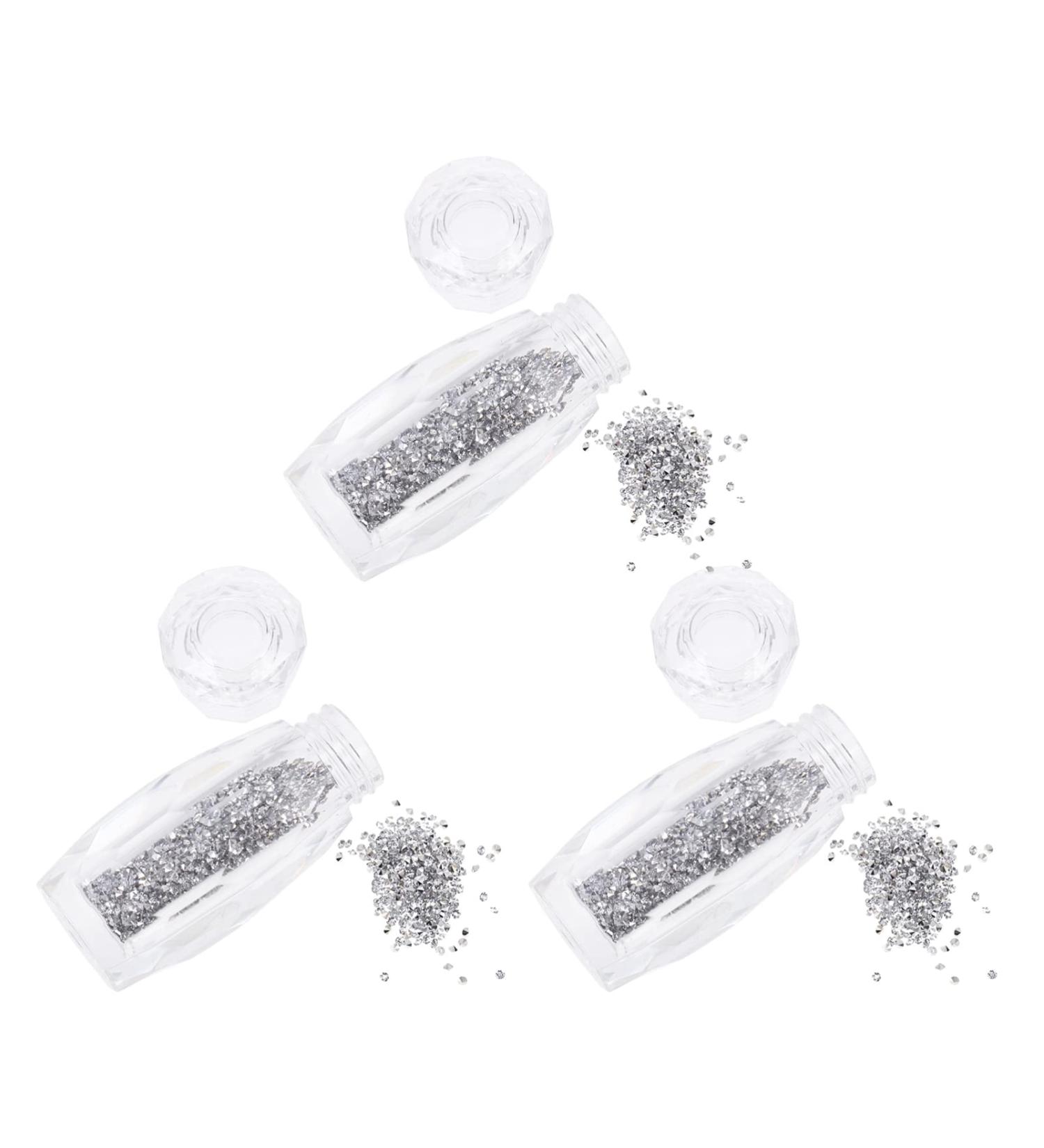 OSALADI 3 Boxes Nail Art Accessories Glass Sand Nails Manicure Decor Mini Crystals Beads Micro Pixie Nail Art Shine Crystals Micro Nail Art Bead Nail Crystals Resin Girl 3d Crystal Beads As Shown 1 - Buy Online on SooperMarket.com