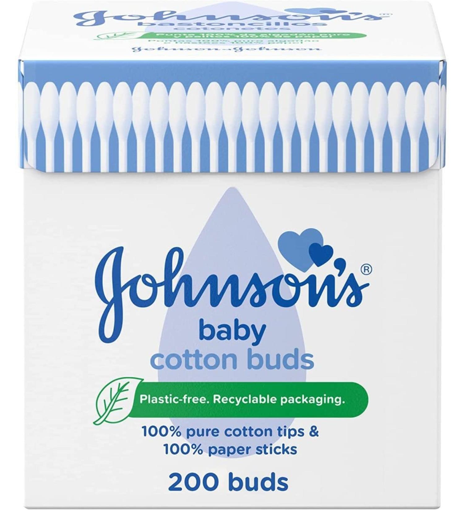 Johnson's Baby Cotton Buds - 600 Buds | Gentle and Safe for Baby Care - Buy Online on SooperMarket.com