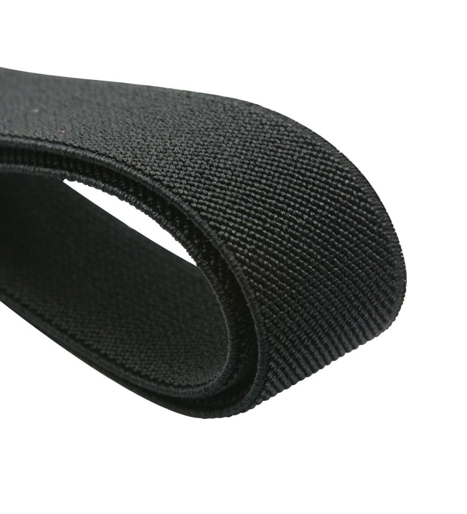 Strapcrafts 1-Inch by 5-Yard Black Colored Double-Side Twill Non-Roll Wowen Elastic 72300