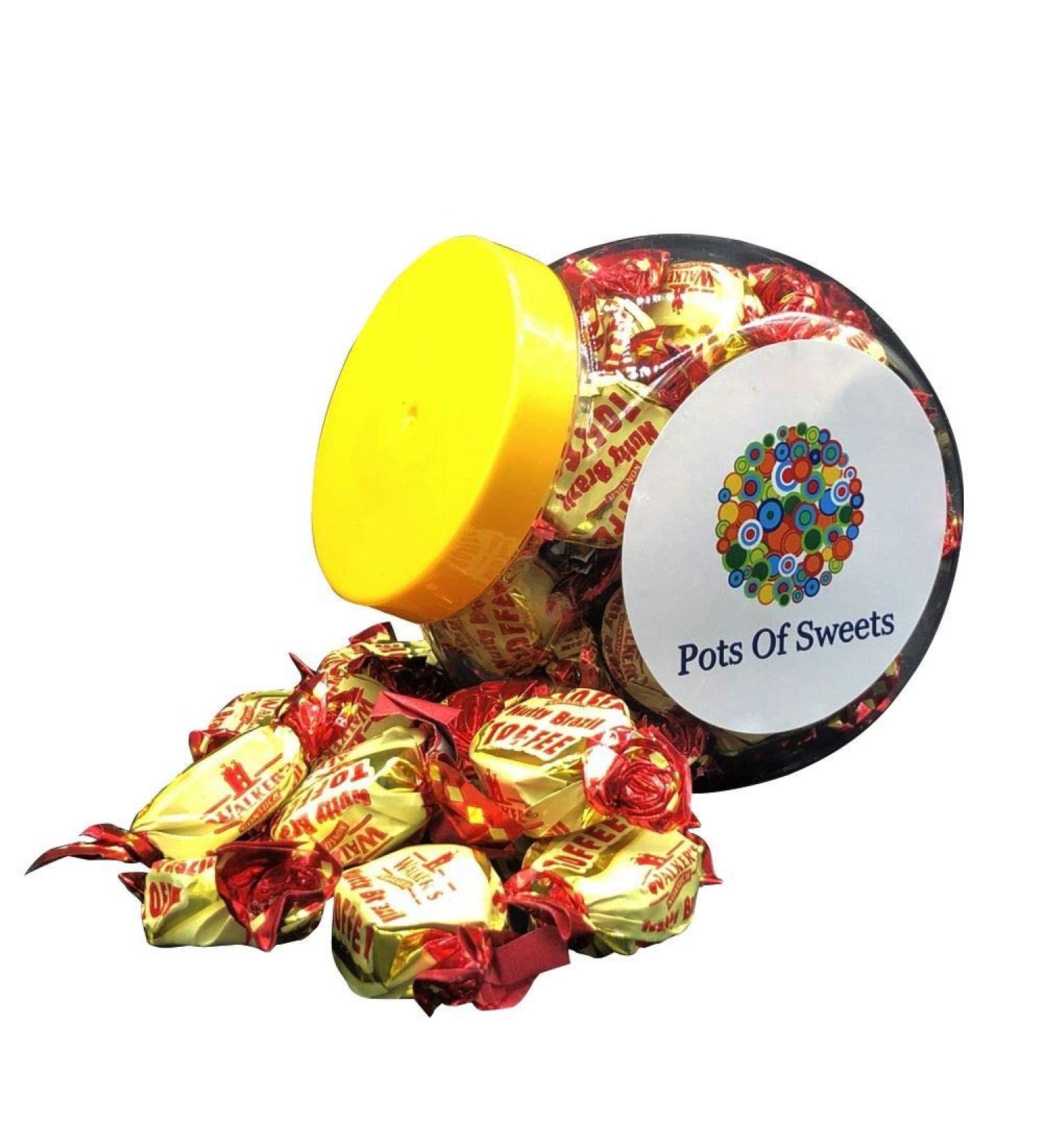 250g Jar of Walkers Individually Wrapped Nutty Brazil Toffees