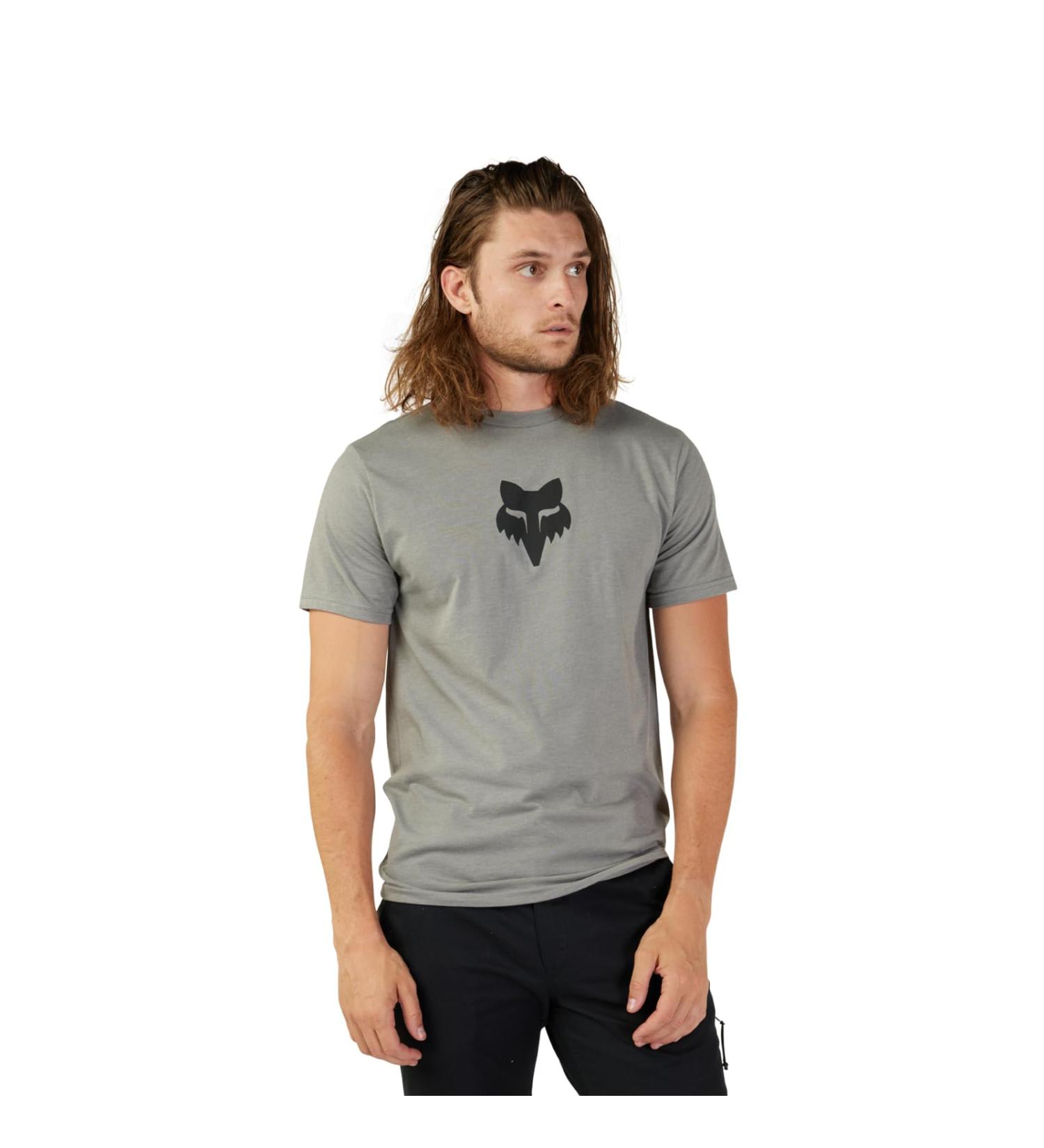 Buy Fox Racing Men's Fox Head SS Prem Tee Windbreaker L Grey | International Shipping Available - Buy Online on SooperMarket.com