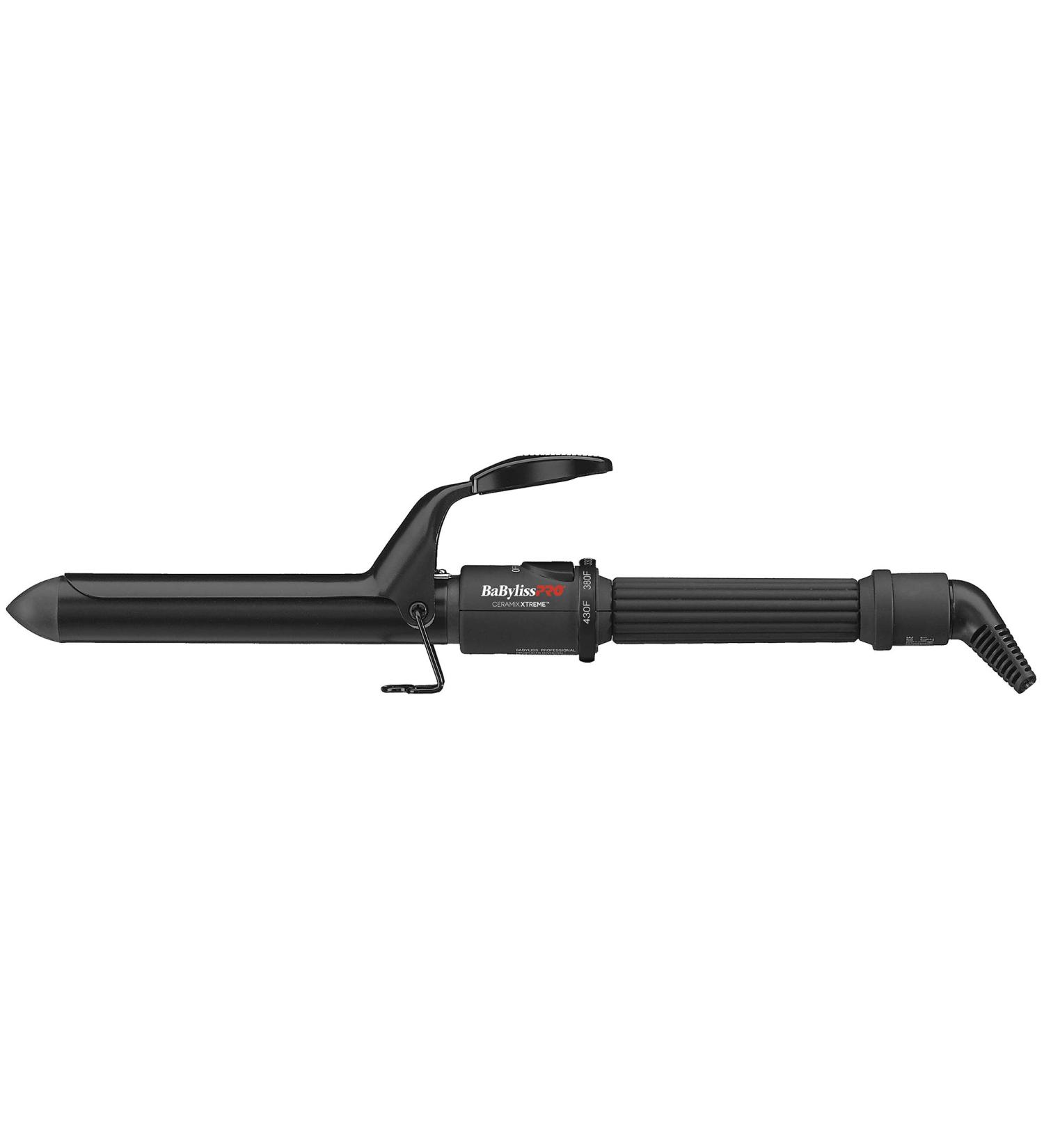 BaBylissPRO Ceramix Xtreme Dual Voltage Ceramic Curling Iron with Far Infrared Heat up to 430 F and Negative Ions Spring Handle 1" (25mm) Curling Iron - Buy Online on SooperMarket.com